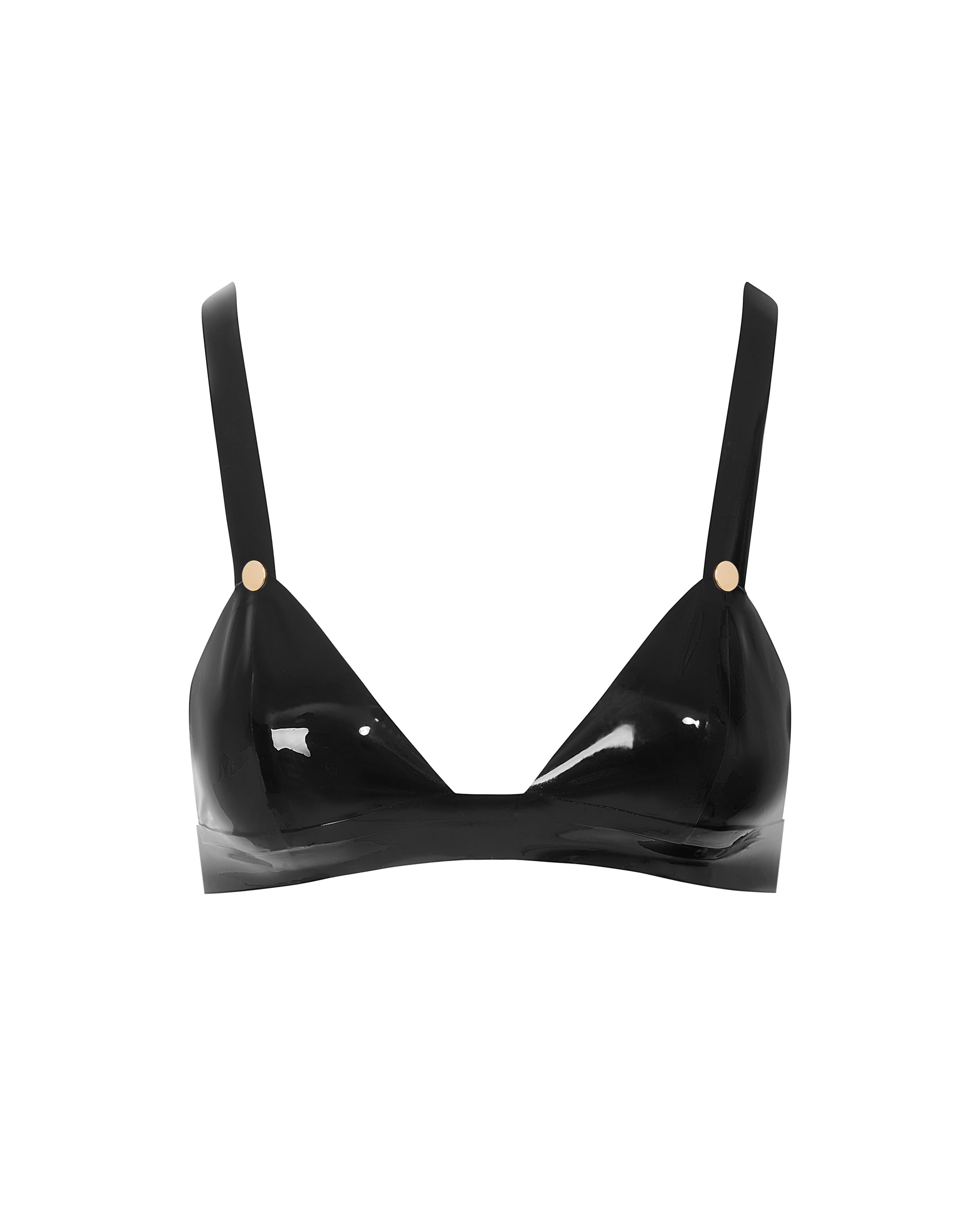 Soutien-gorge souple en Latex Noir