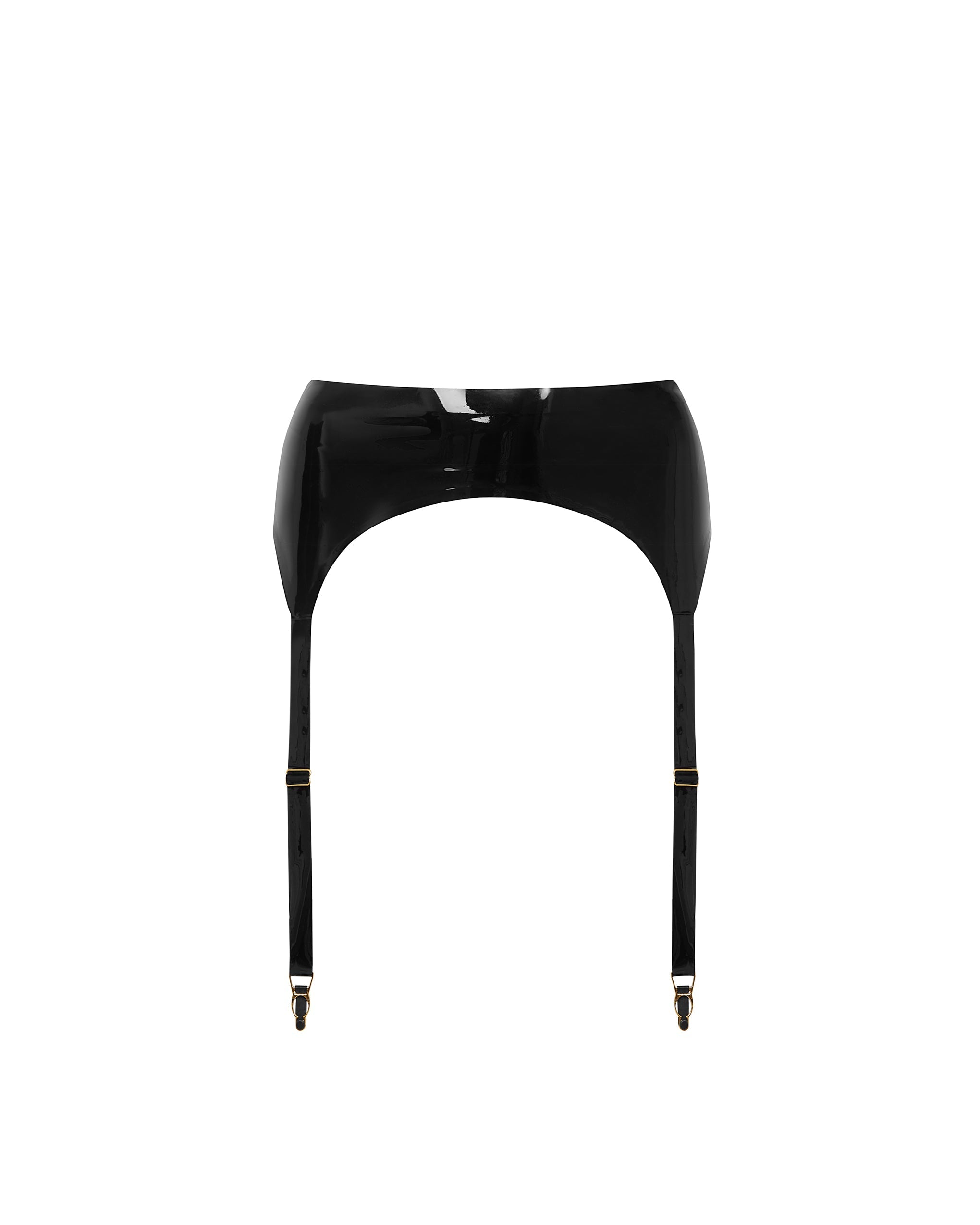 Porte-jarretelles en Latex Noir