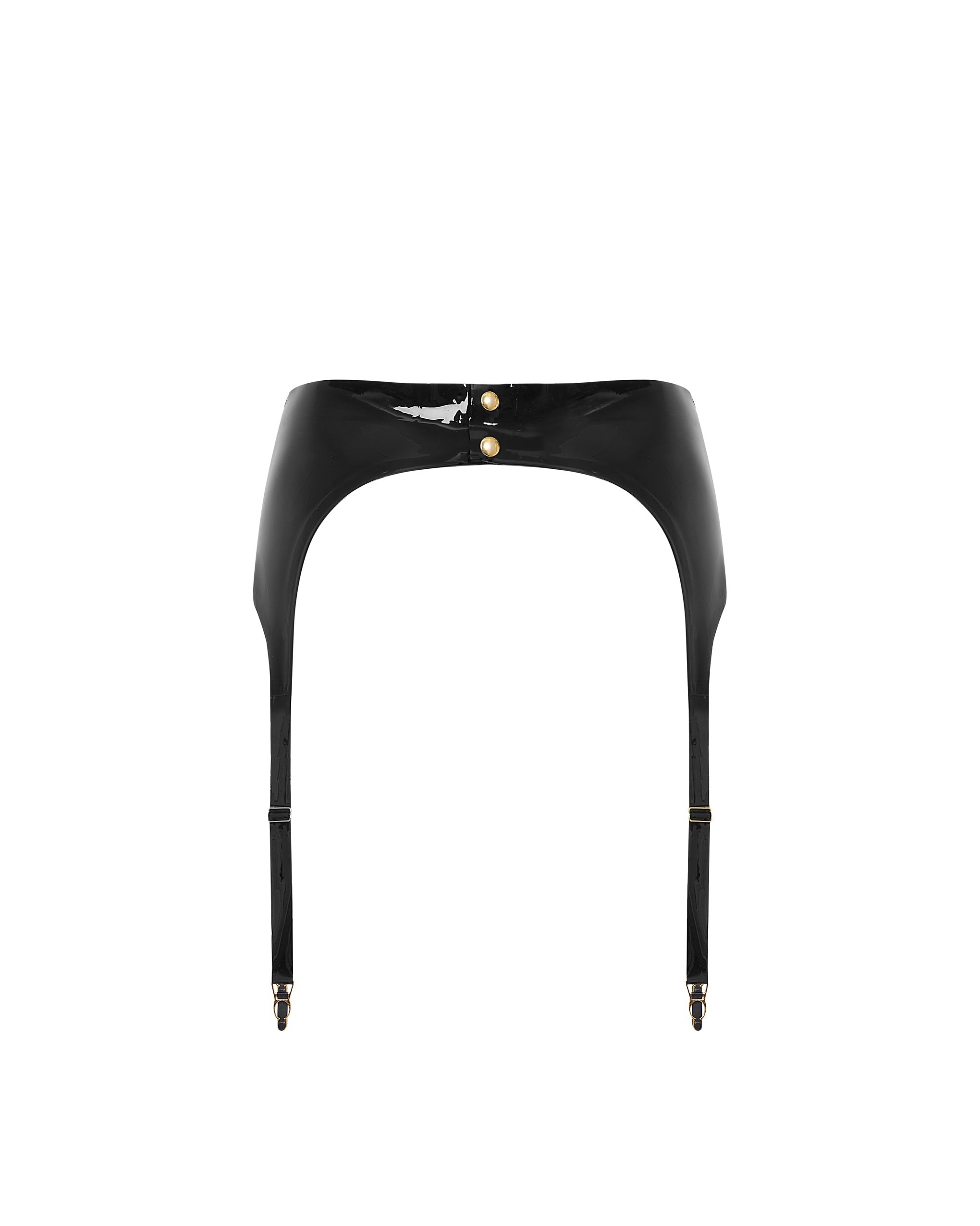 Porte-jarretelles en Latex Noir
