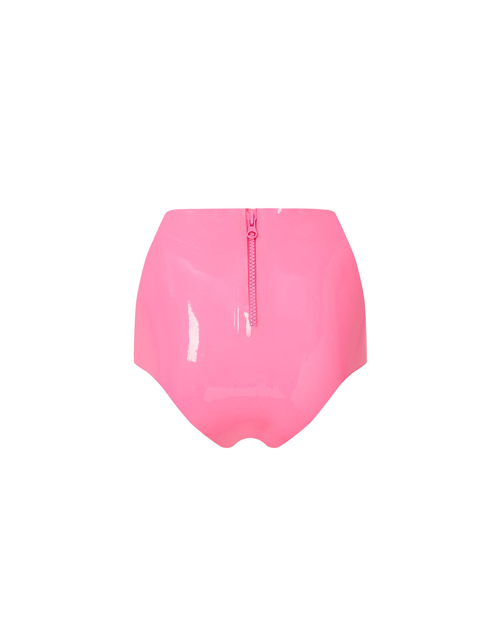 Shorty Taille Haute en Latex Rose Bonbon