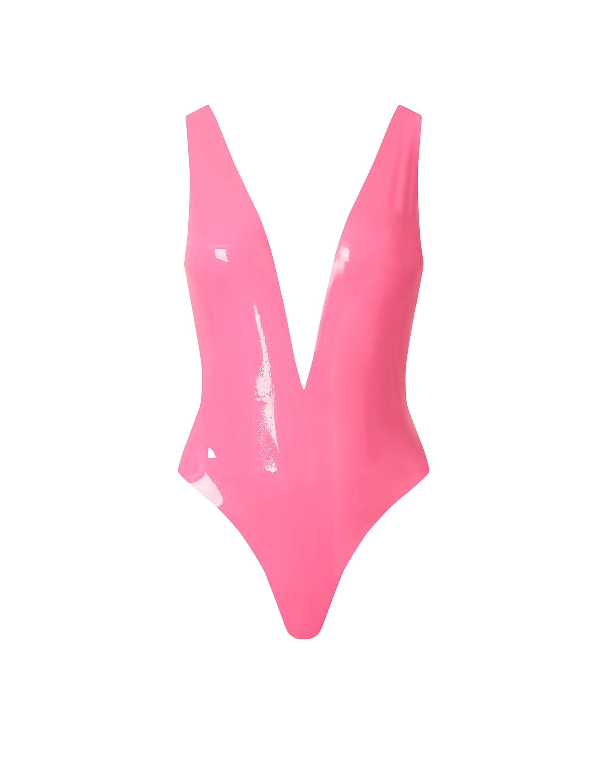 Body souple en Latex Rose Bonbon