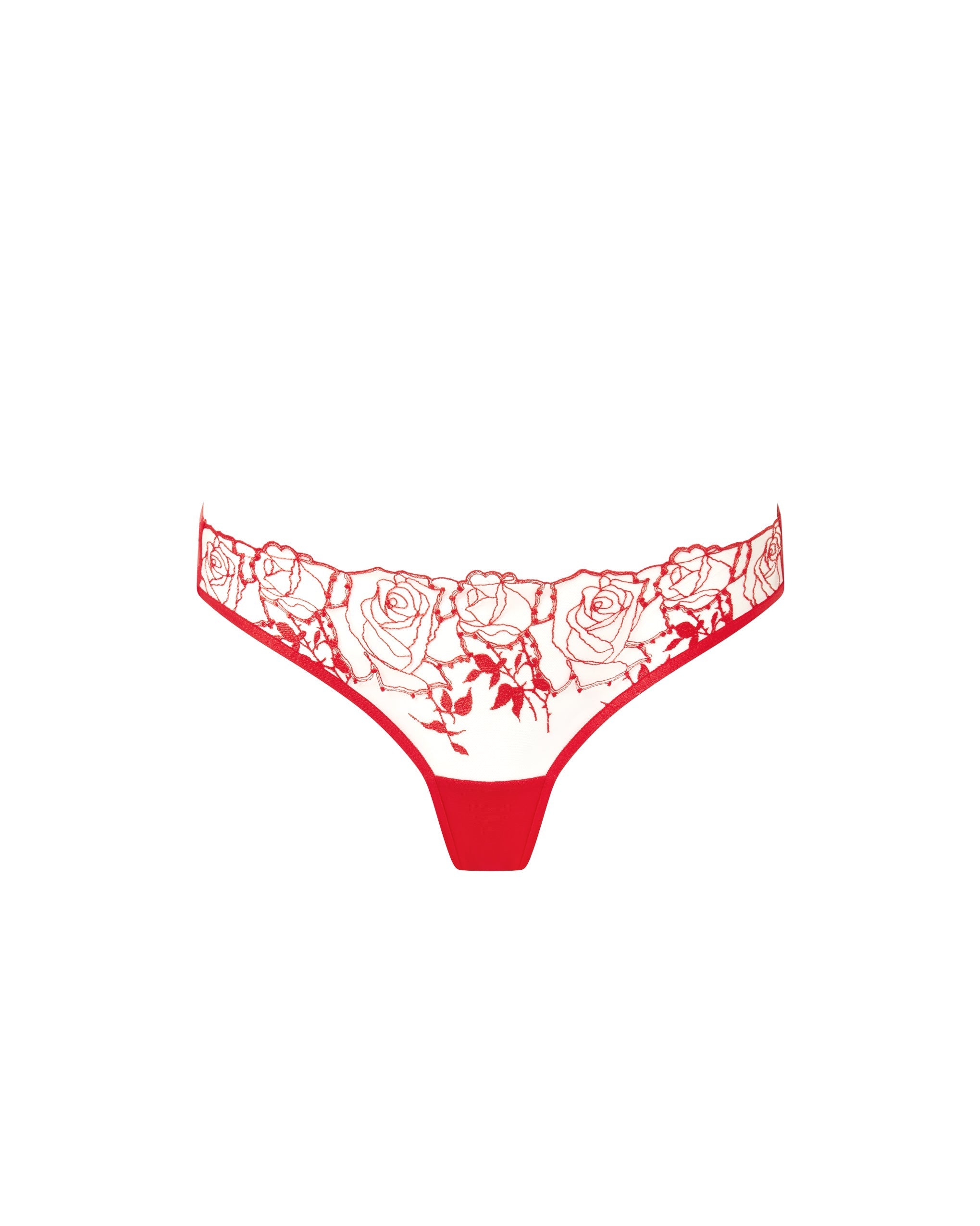 Culotte Rosalie Rouge/Transparent