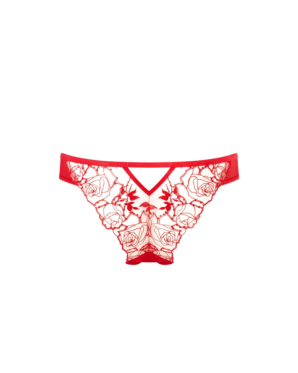 Culotte Rosalie Rouge/Transparent
