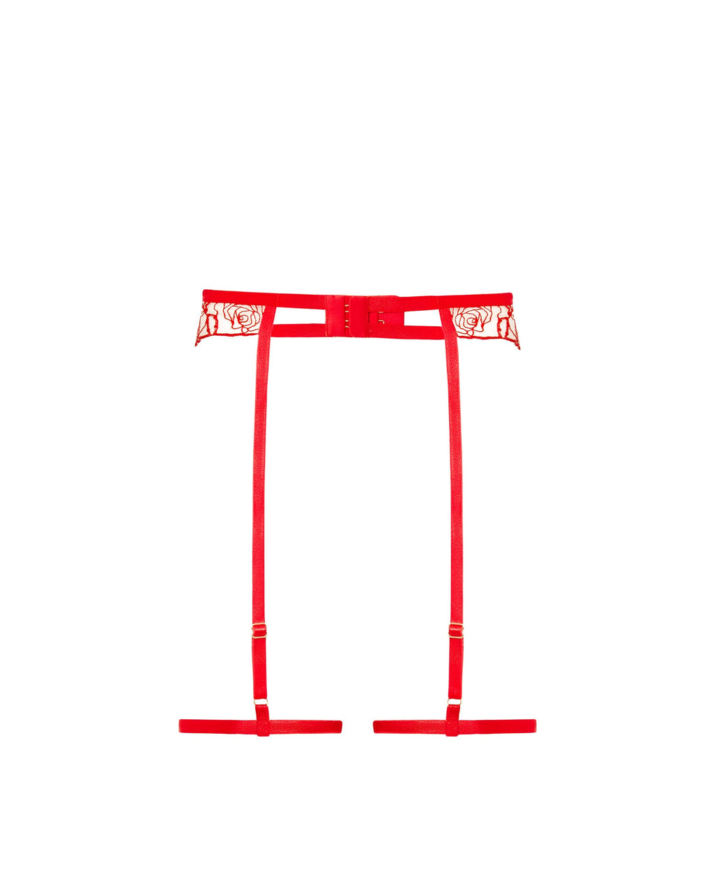 Harnais de Cuisse Rosalie Rouge/Transparent