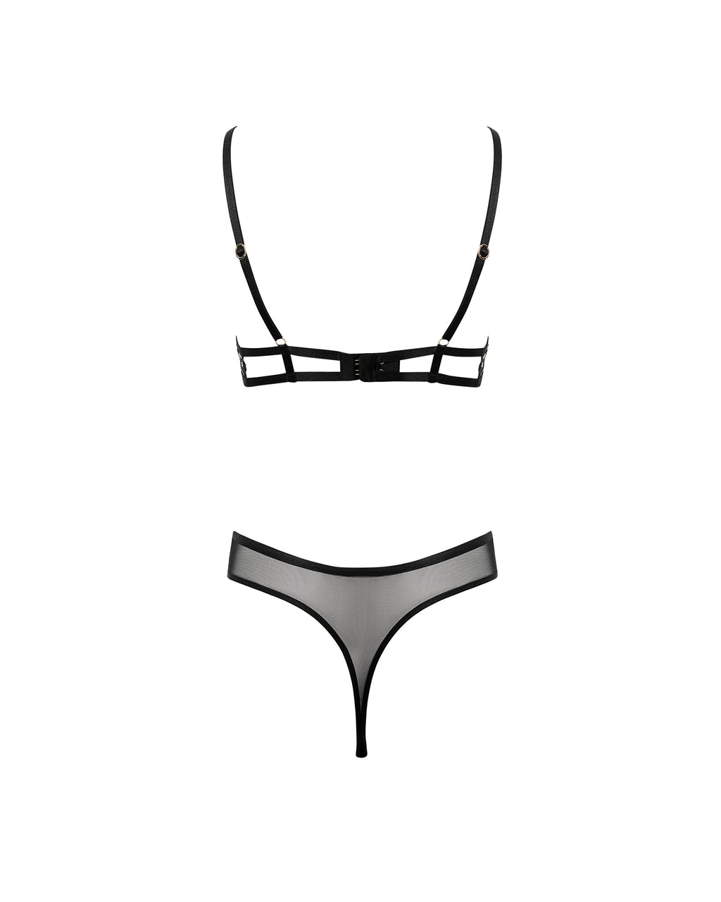 Body avec armatures Marisa Noir/Transparent