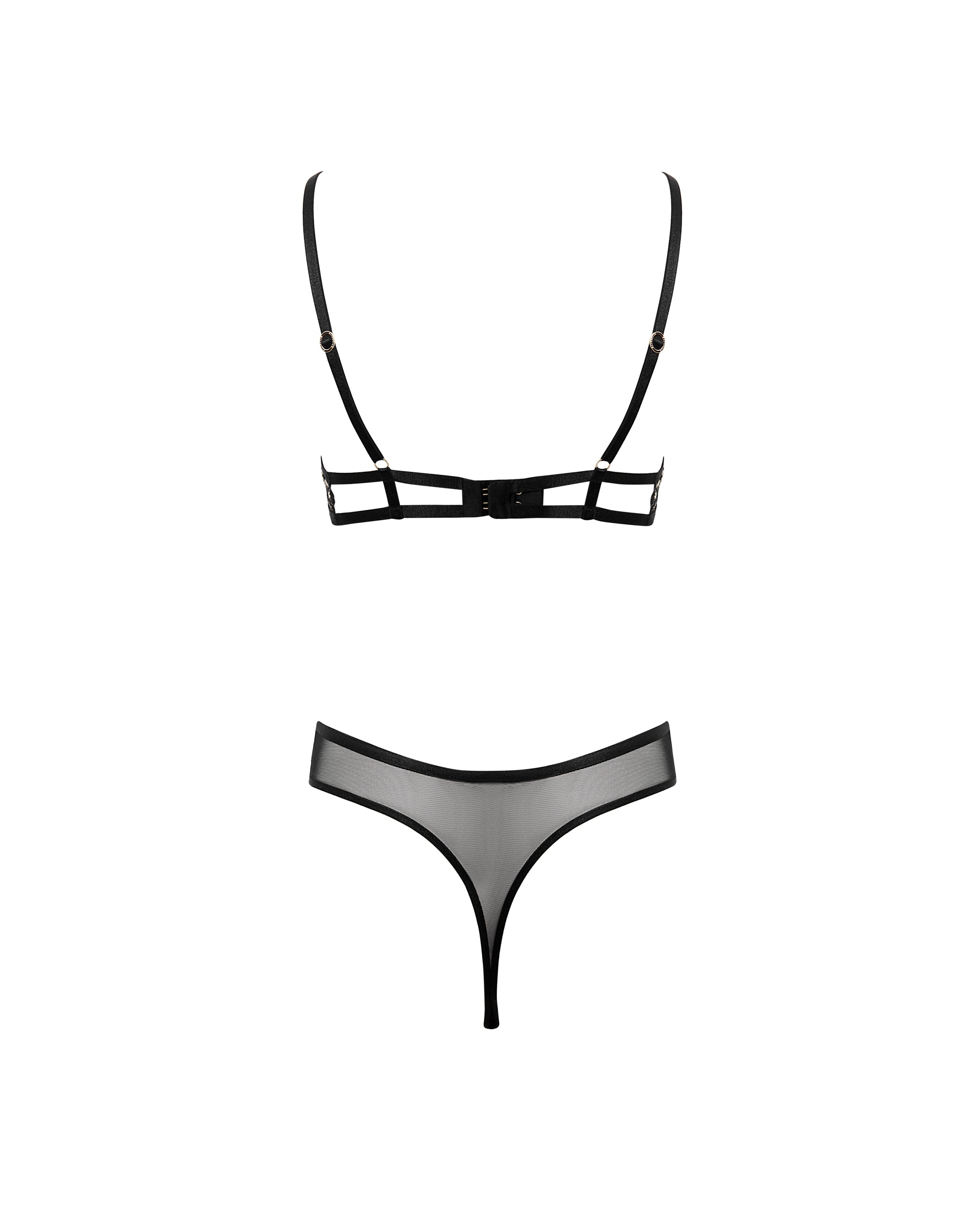 Body avec armatures Marisa Noir/Transparent