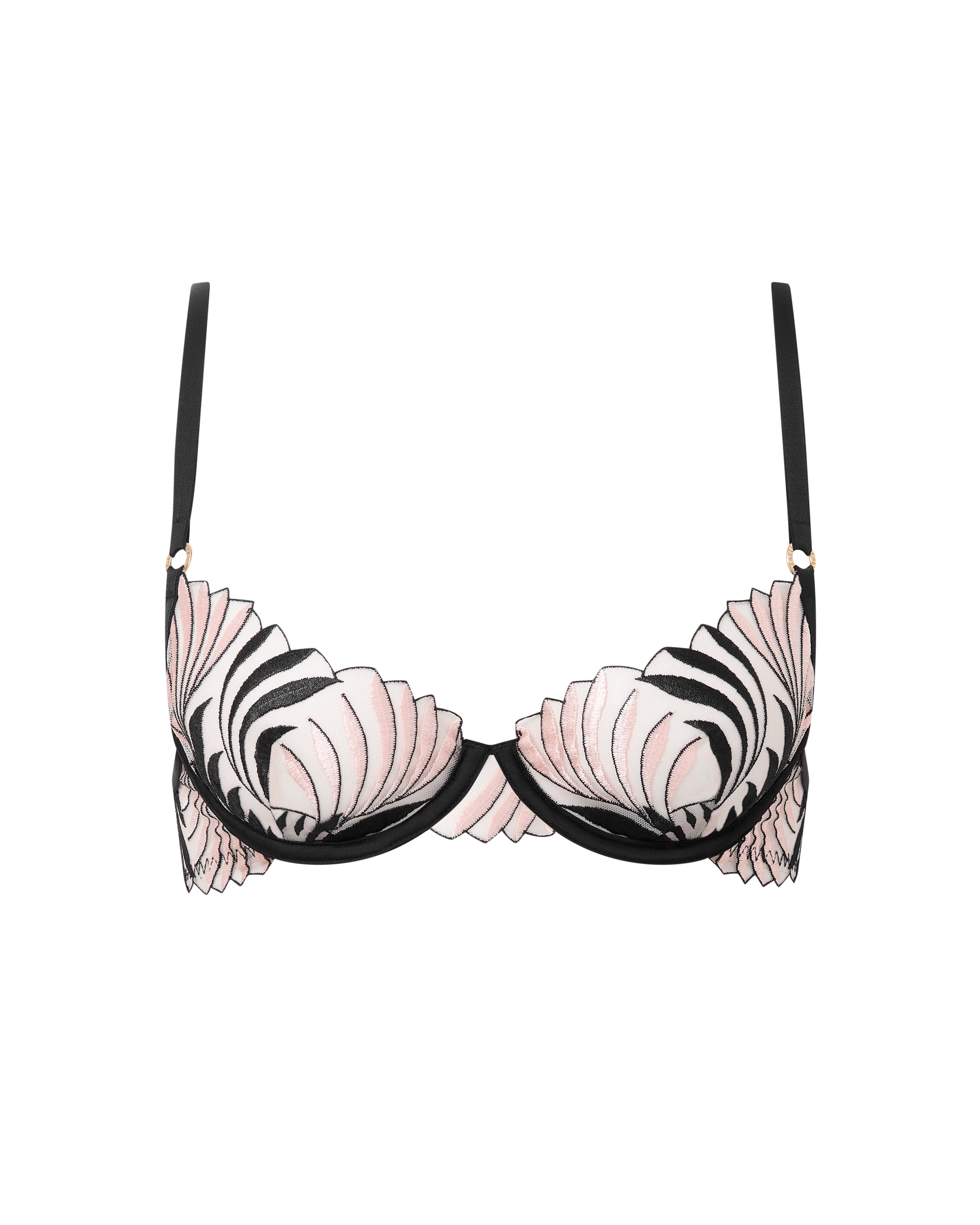 Soutien-gorge avec armatures Katerine Noir/Perle/ Transparent