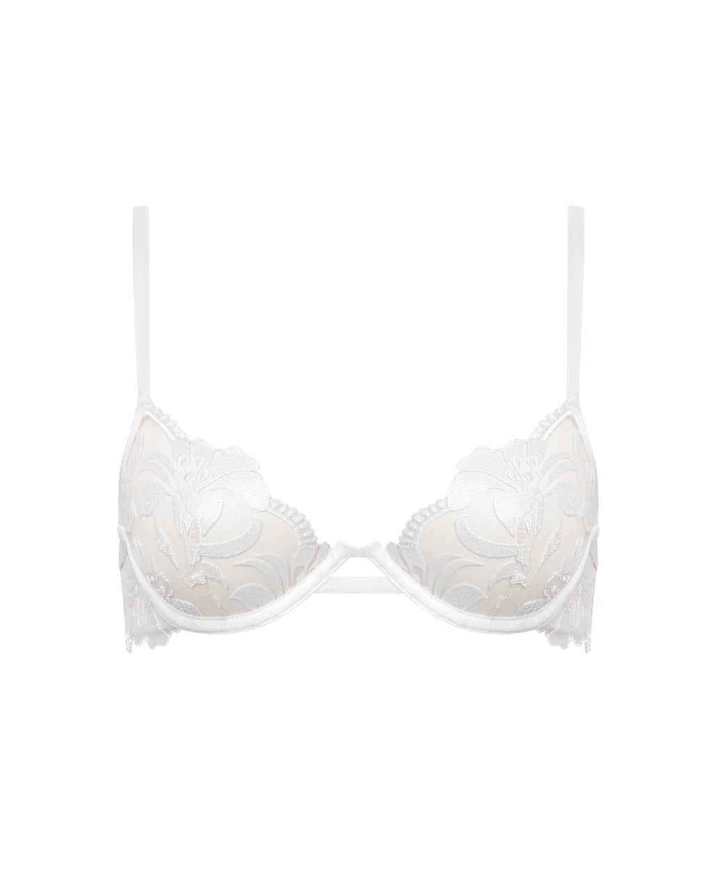Soutien-gorge avec armatures Leonora Blanc/Transparent
