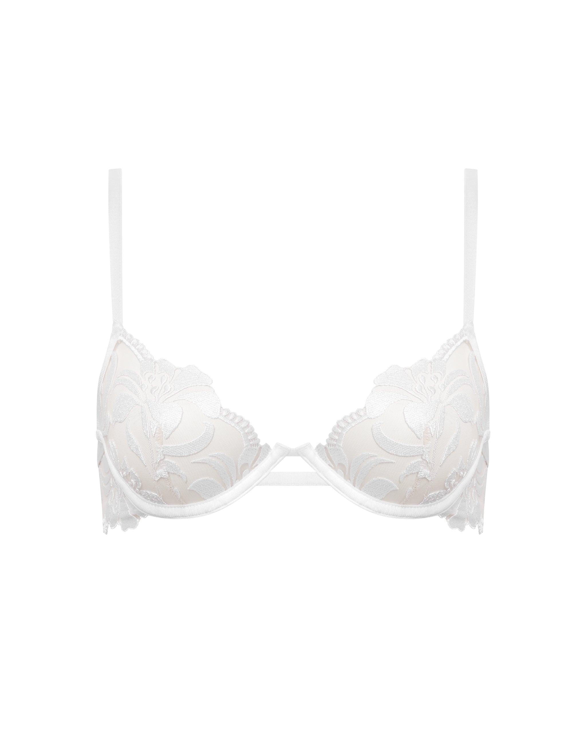 Soutien-gorge avec armatures Leonora Blanc/Transparent