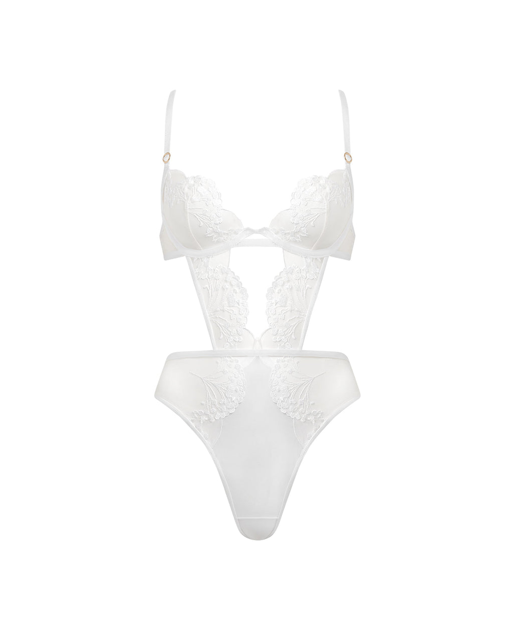 Body avec armatures Marisa Blanc/Transparent