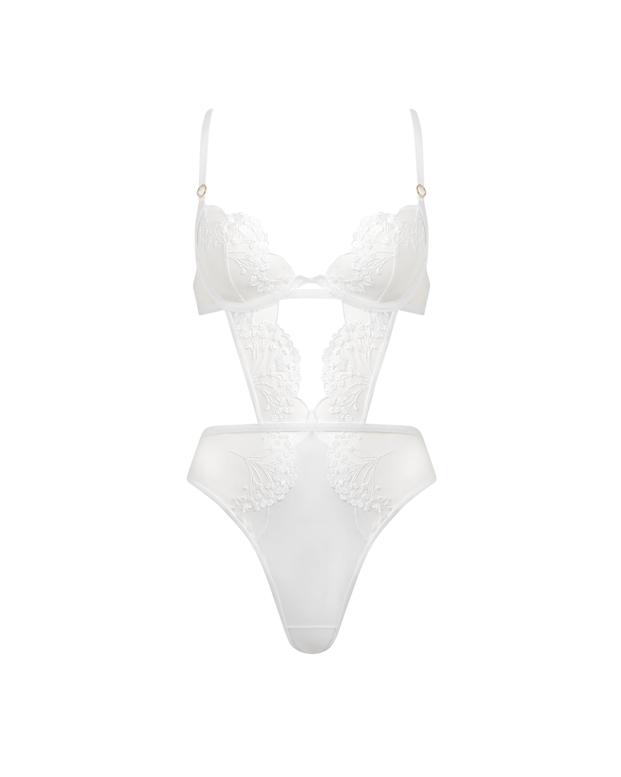 Body avec armatures Marisa Blanc/Transparent