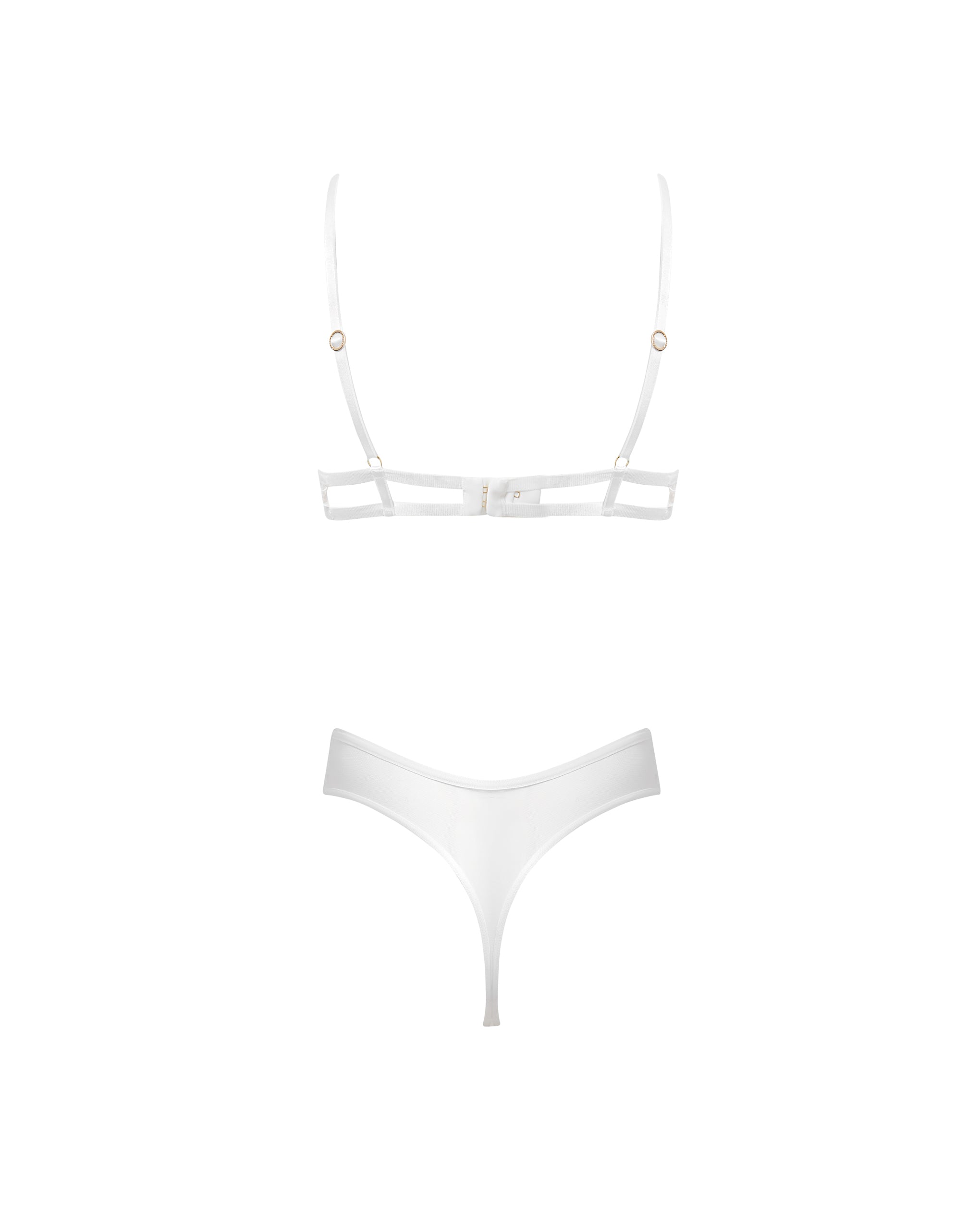 Body avec armatures Marisa Blanc/Transparent