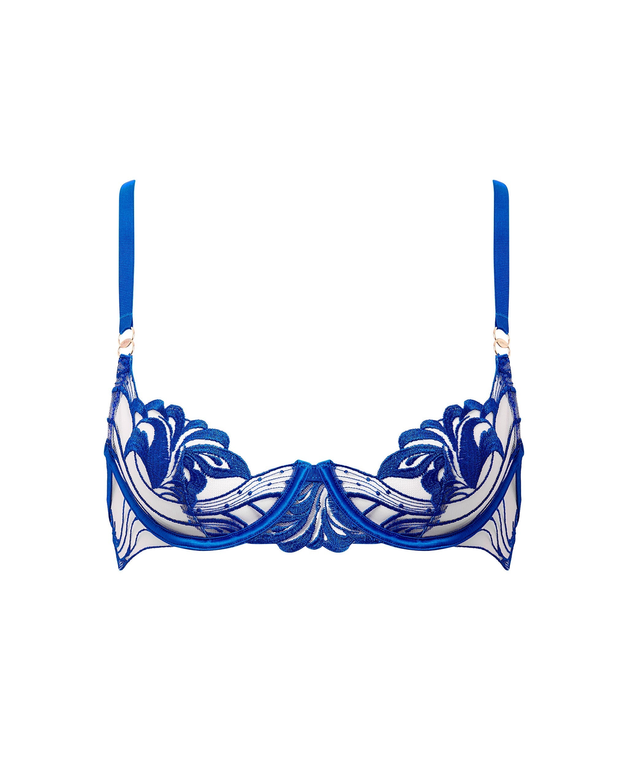 Soutien-gorge avec armatures Monique Bleu Égyptien/Transparent