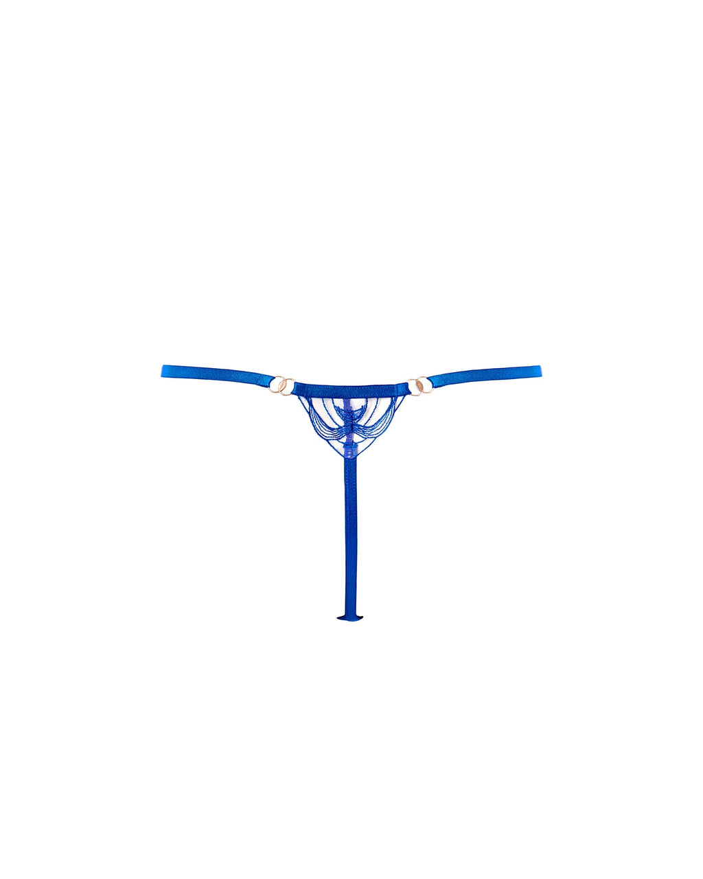 String Monique Bleu Égyptien/Transparent