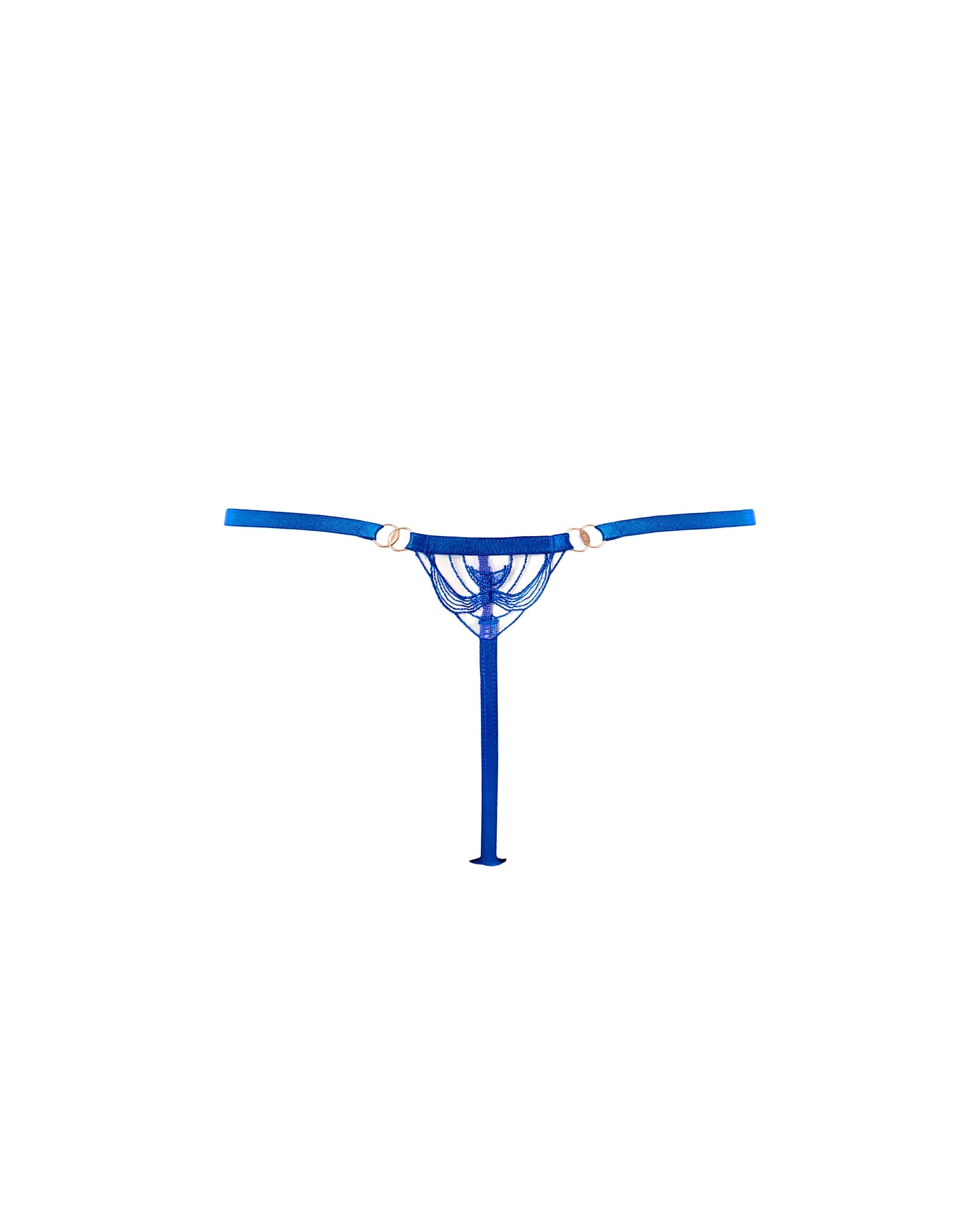 String Monique Bleu Égyptien/Transparent