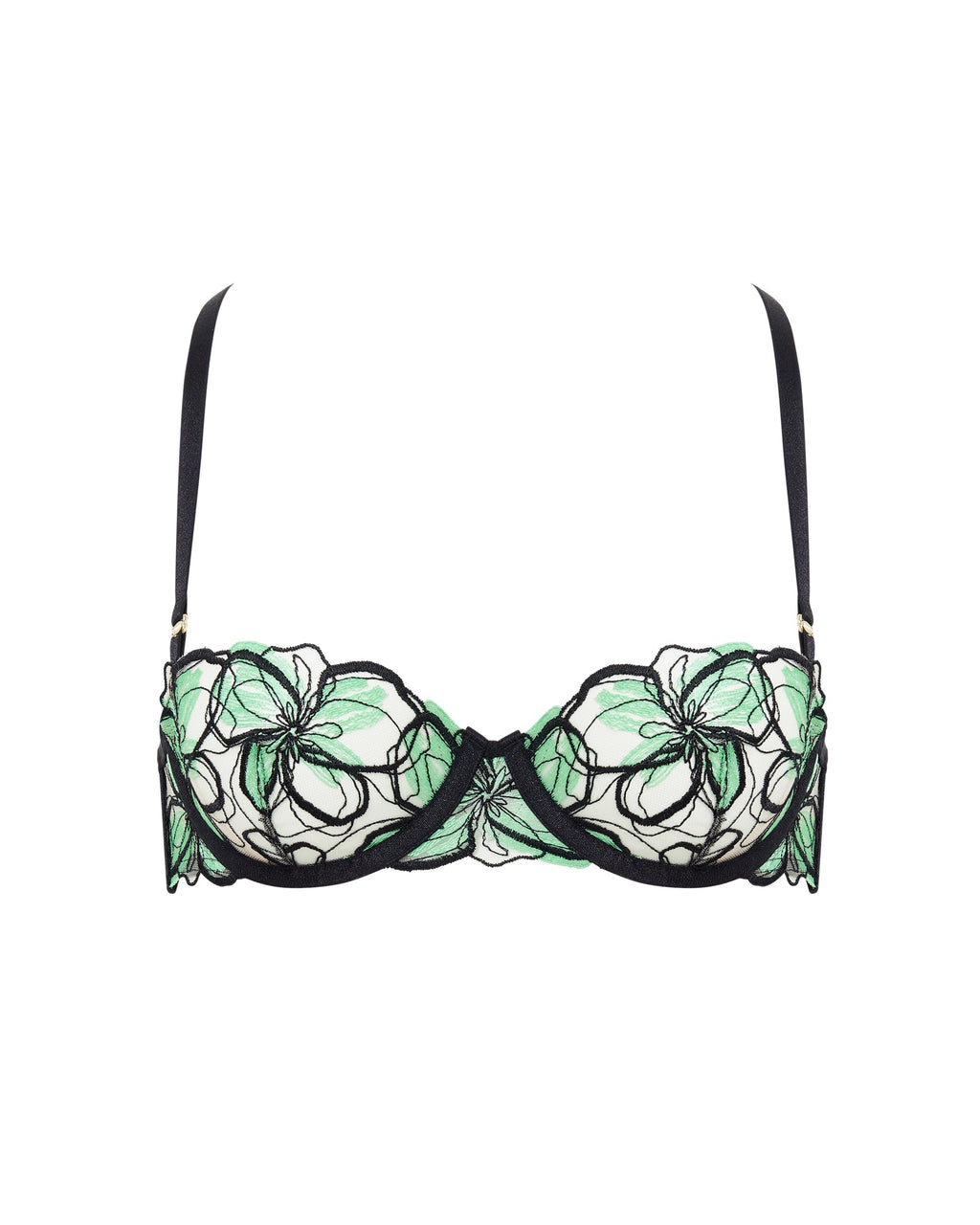 Soutien-gorge avec armatures Odette Noir/Vert Été
