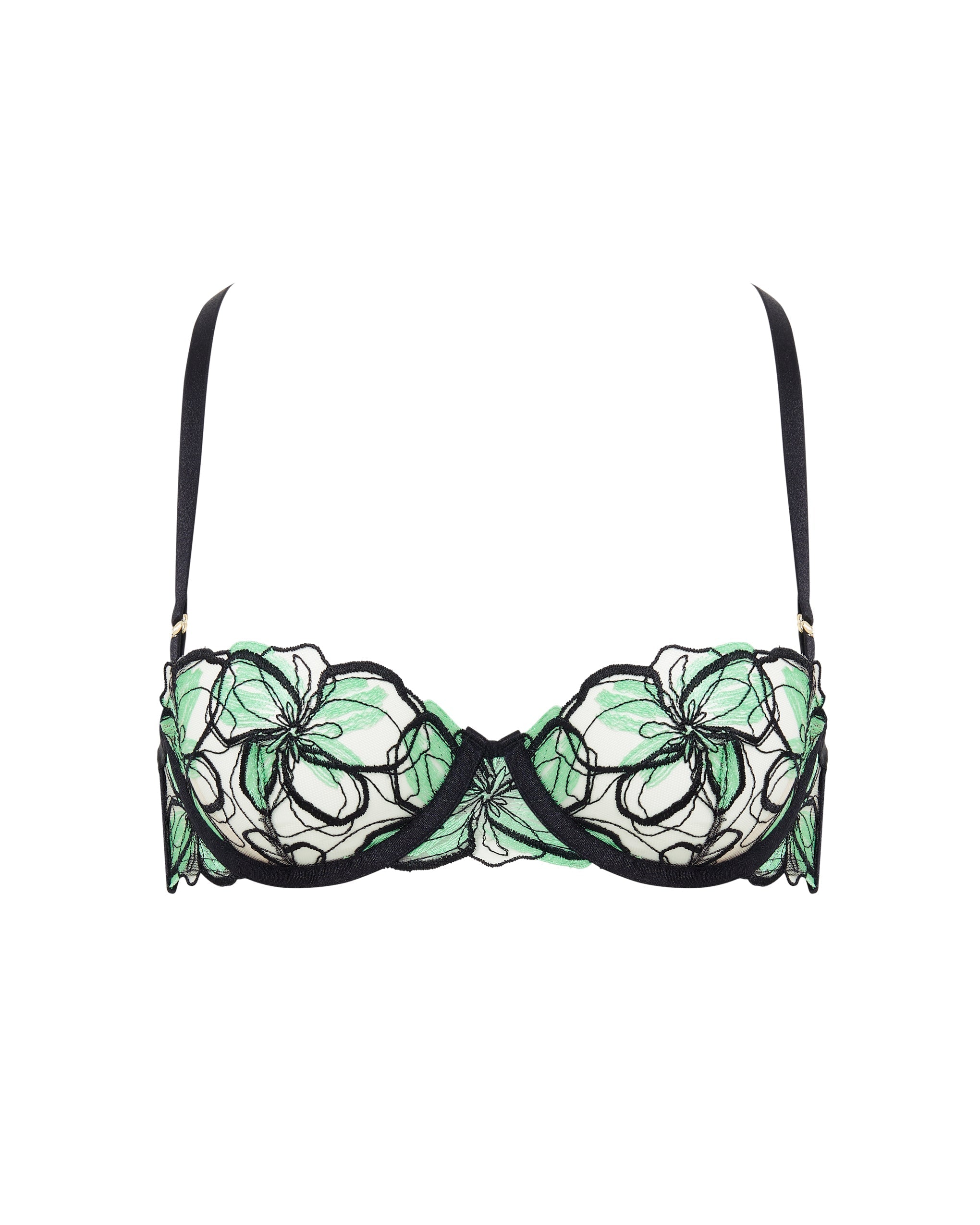 Soutien-gorge avec armatures Odette Noir/Vert Été