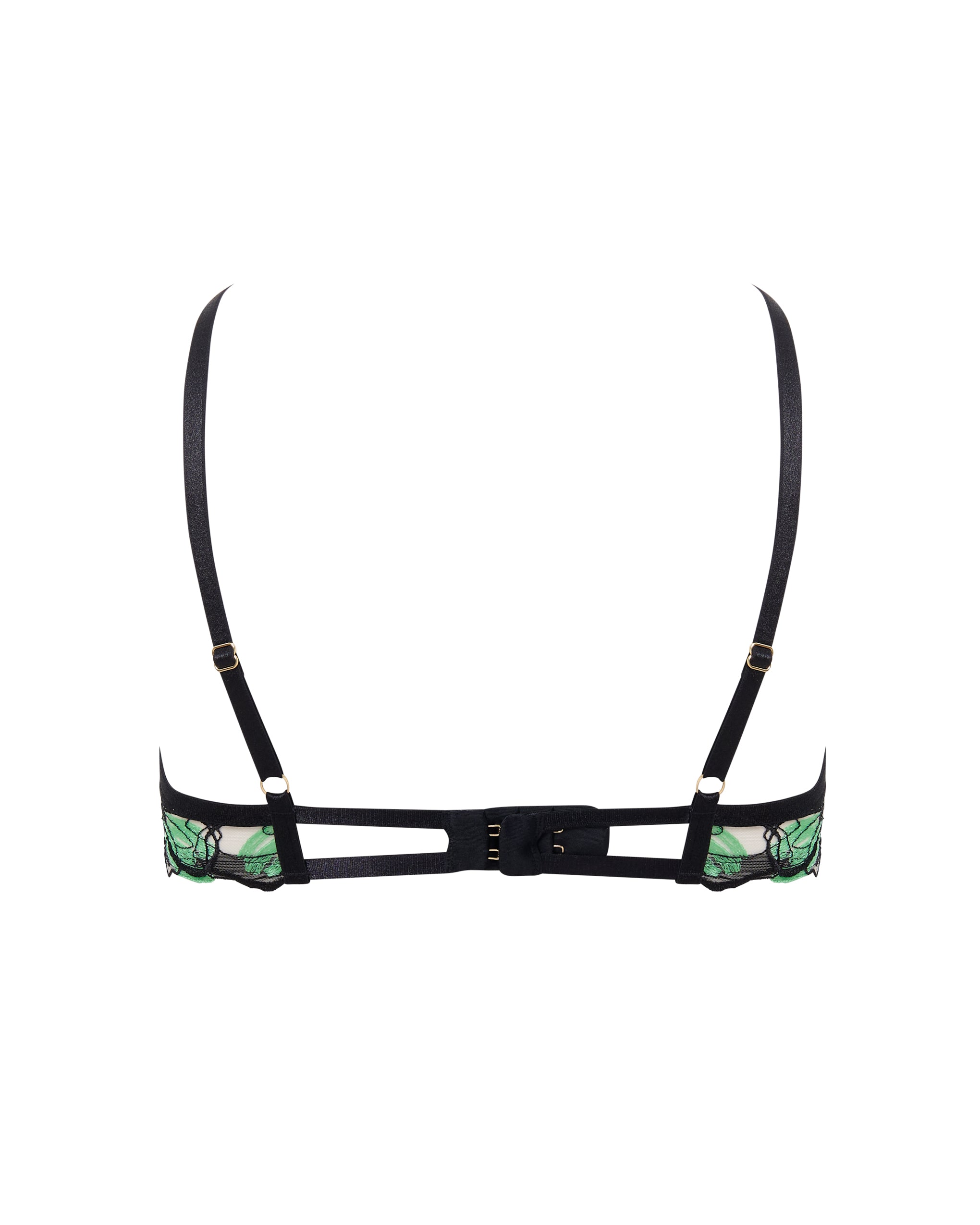 Soutien-gorge avec armatures Odette Noir/Vert Été