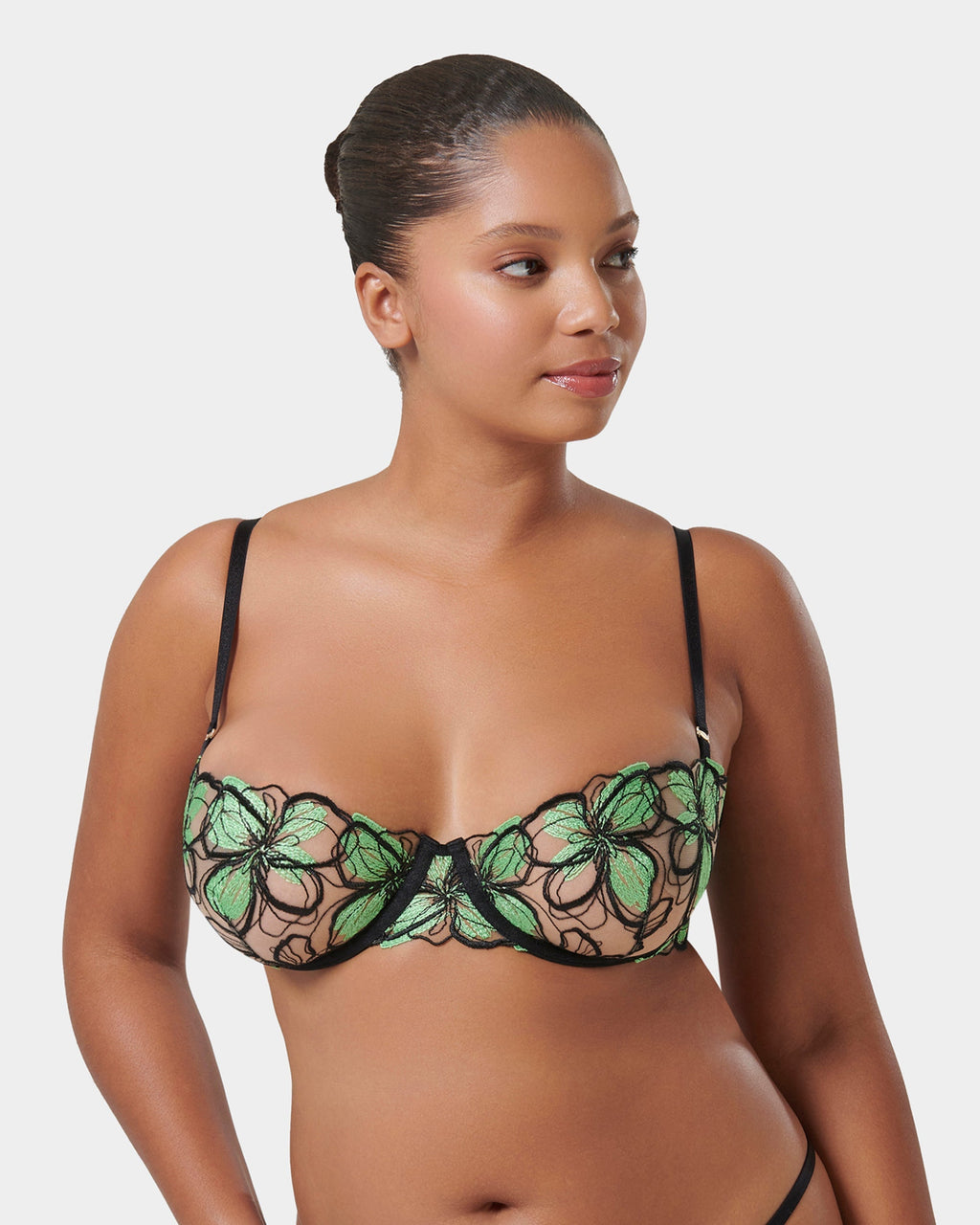 Soutien-gorge avec armatures Odette Noir/Vert Été