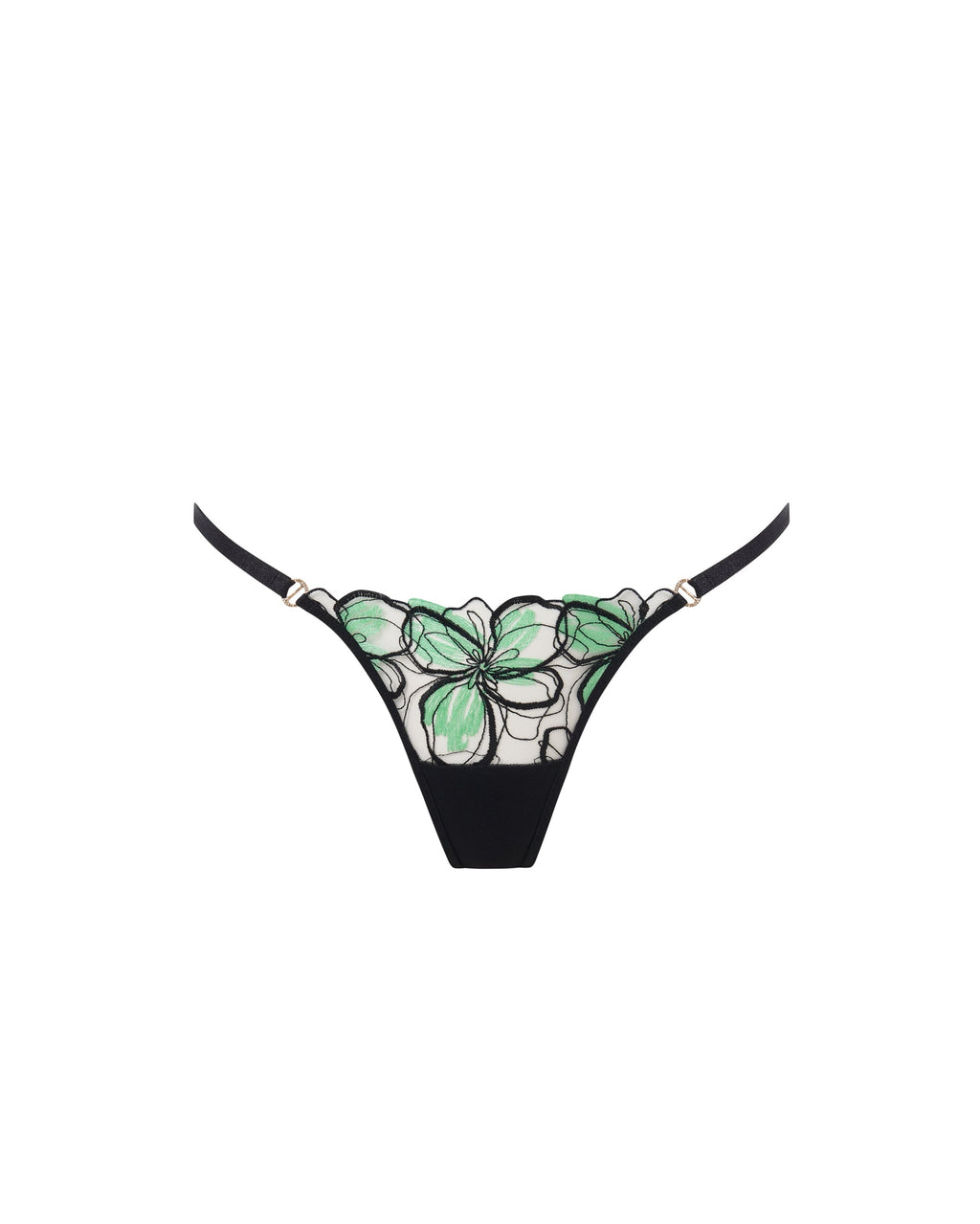 String Odette Noir/Vert Été