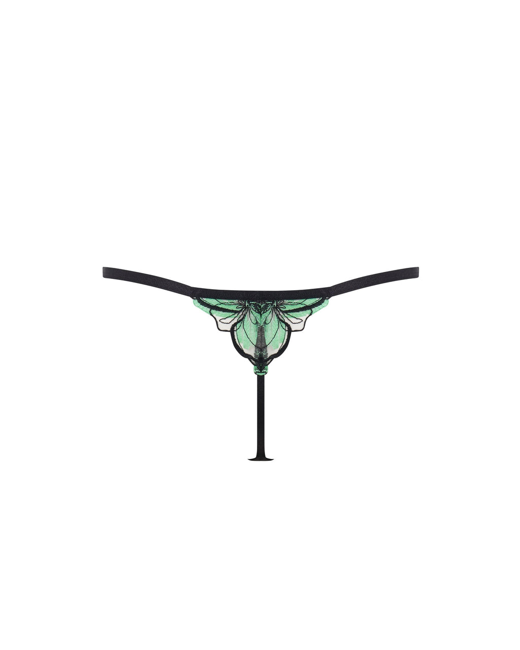 String Odette Noir/Vert Été