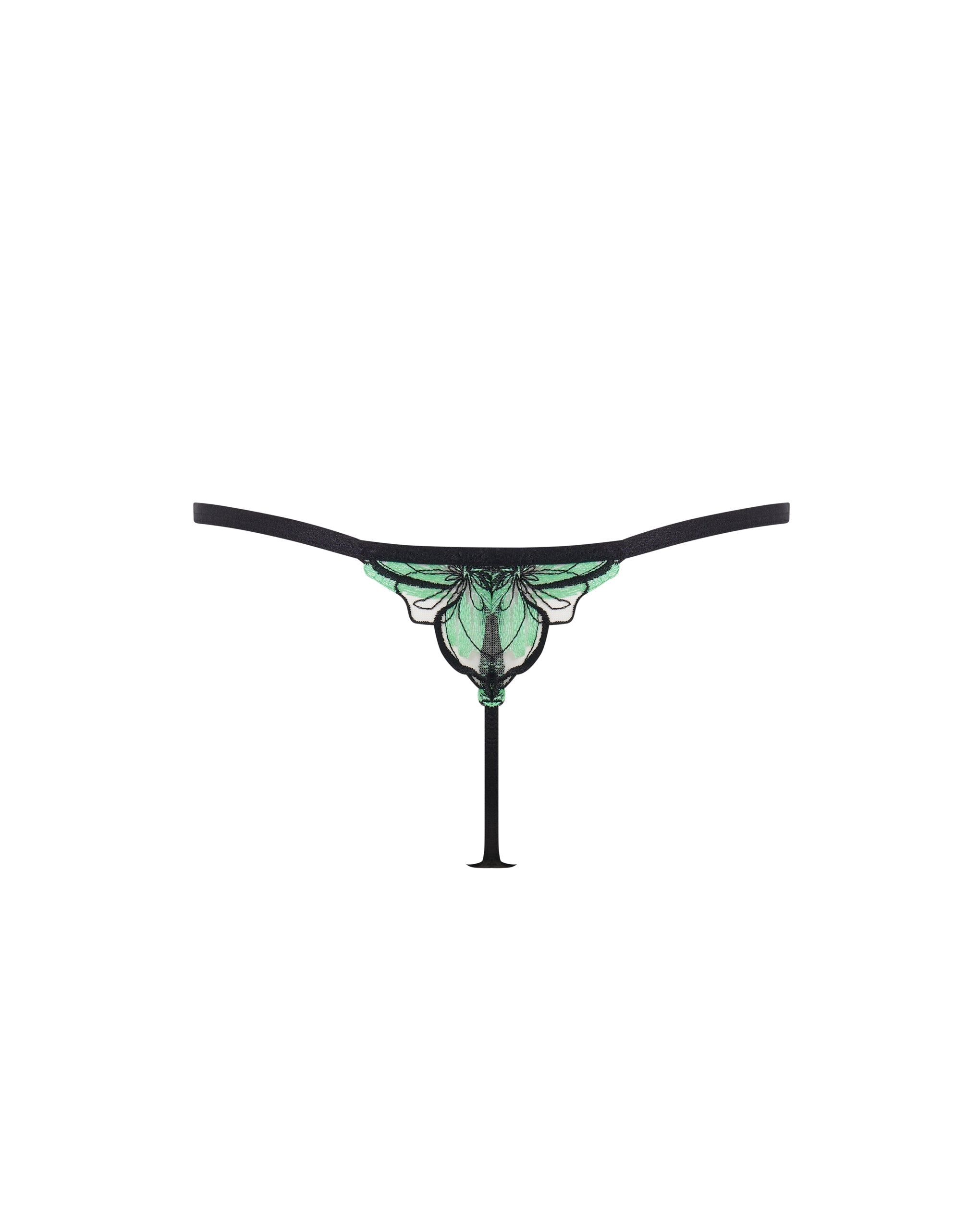 String Odette Noir/Vert Été