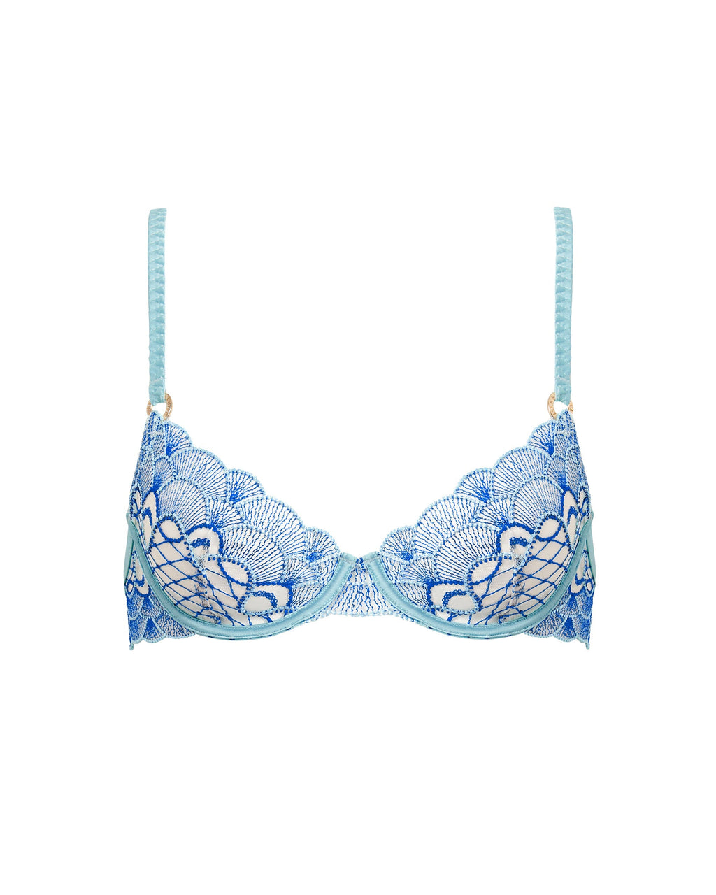 Soutien-gorge avec armatures Elina Bleu Égyptien/Bleu paradisiaque/Transparent