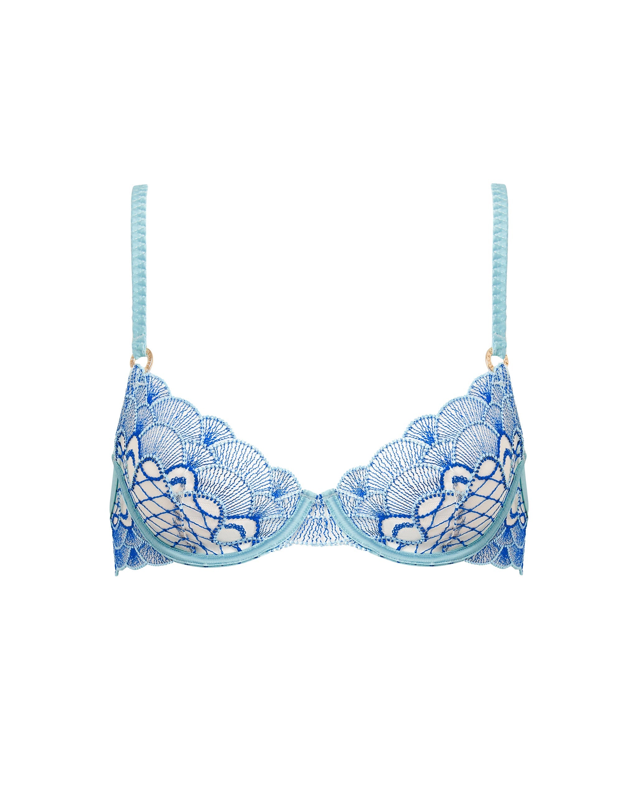 Soutien-gorge avec armatures Elina Bleu Égyptien/Bleu paradisiaque/Transparent