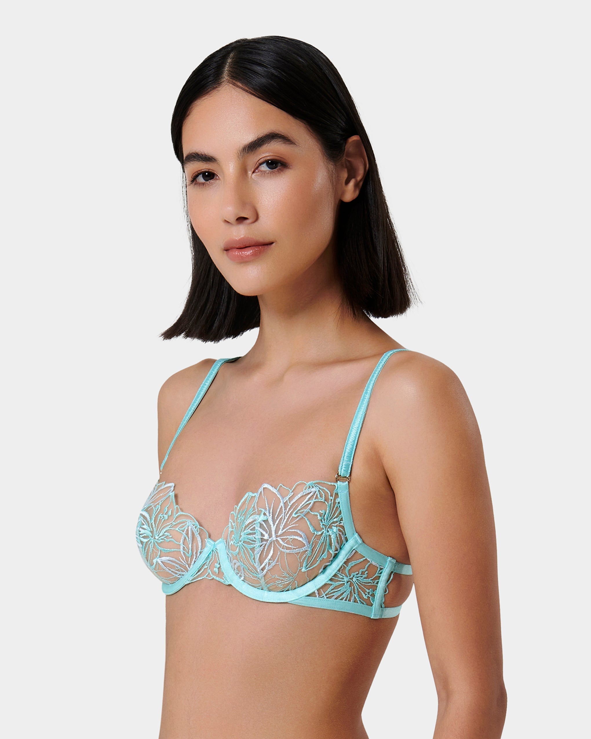 Soutien-gorge avec armatures Lilly Bleu Paradisiaque/Bleu Eau Glacée/Transparent