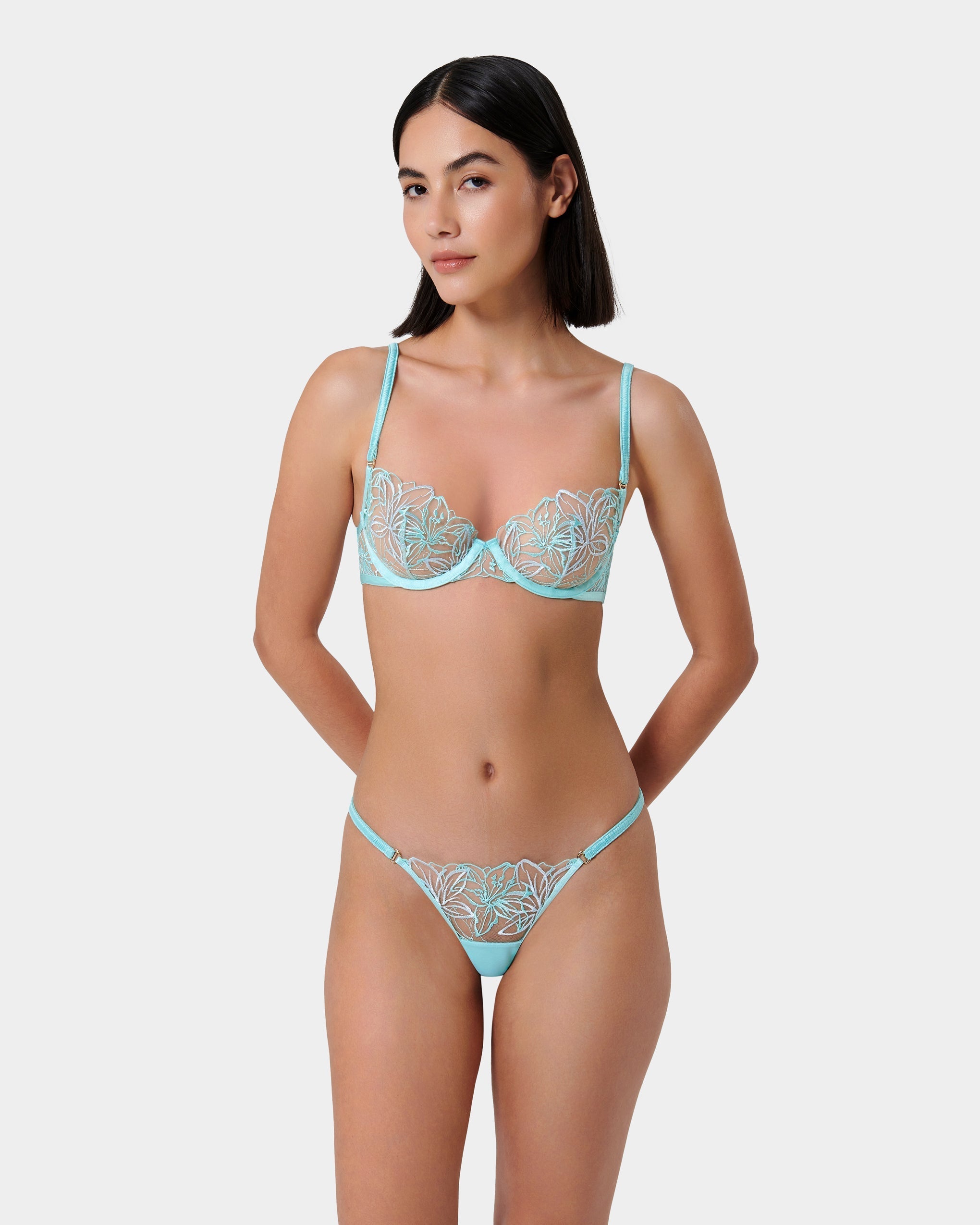 Culotte Lilly Bleu Paradisiaque/Bleu Eau Glacée/Transparent