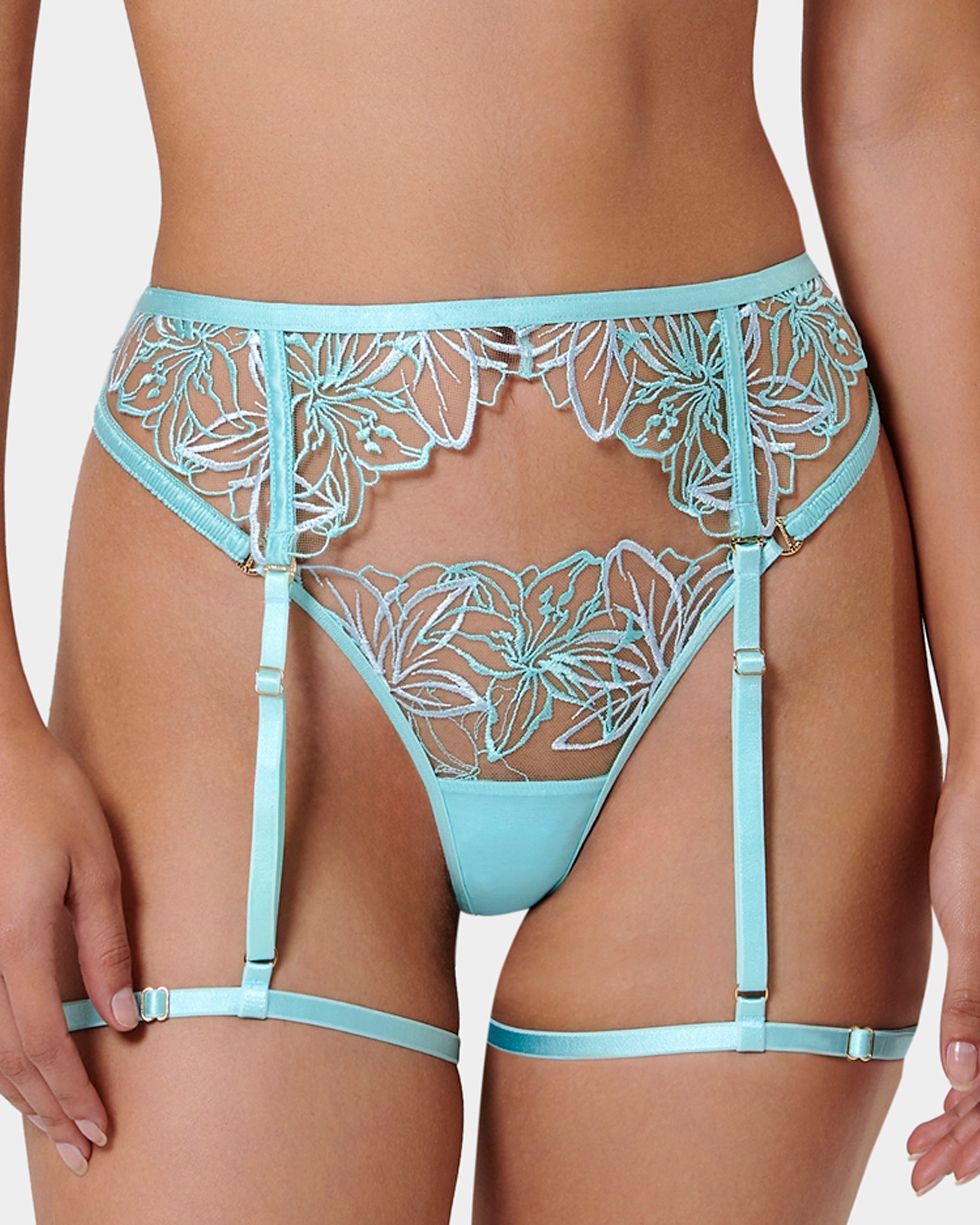 Harnais de Cuisse Lilly Bleu Paradisiaque/Bleu Eau Glacée/Transparent