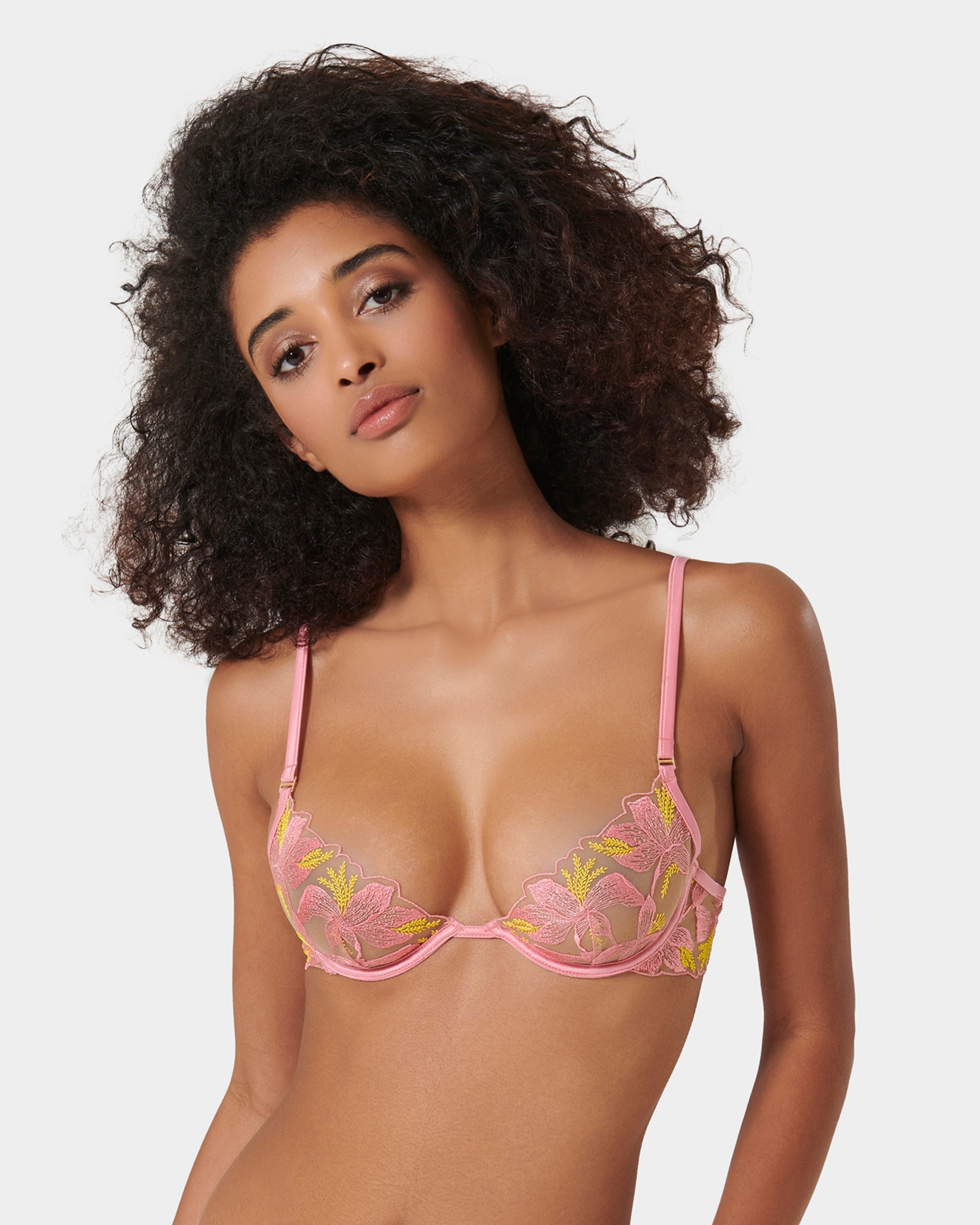 Soutien-gorge Patrice Rose/Jaune/Transparent