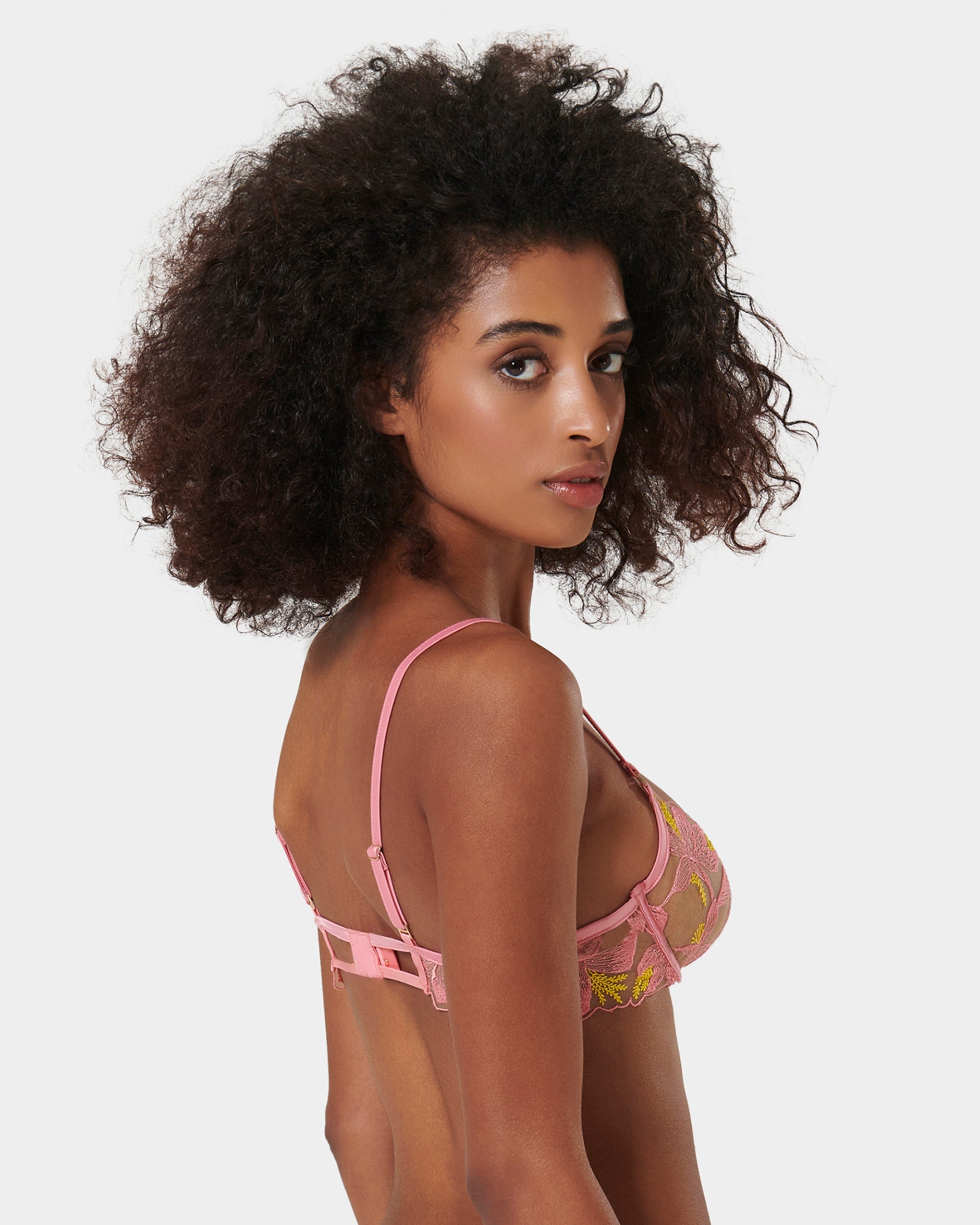 Soutien-gorge Patrice Rose/Jaune/Transparent
