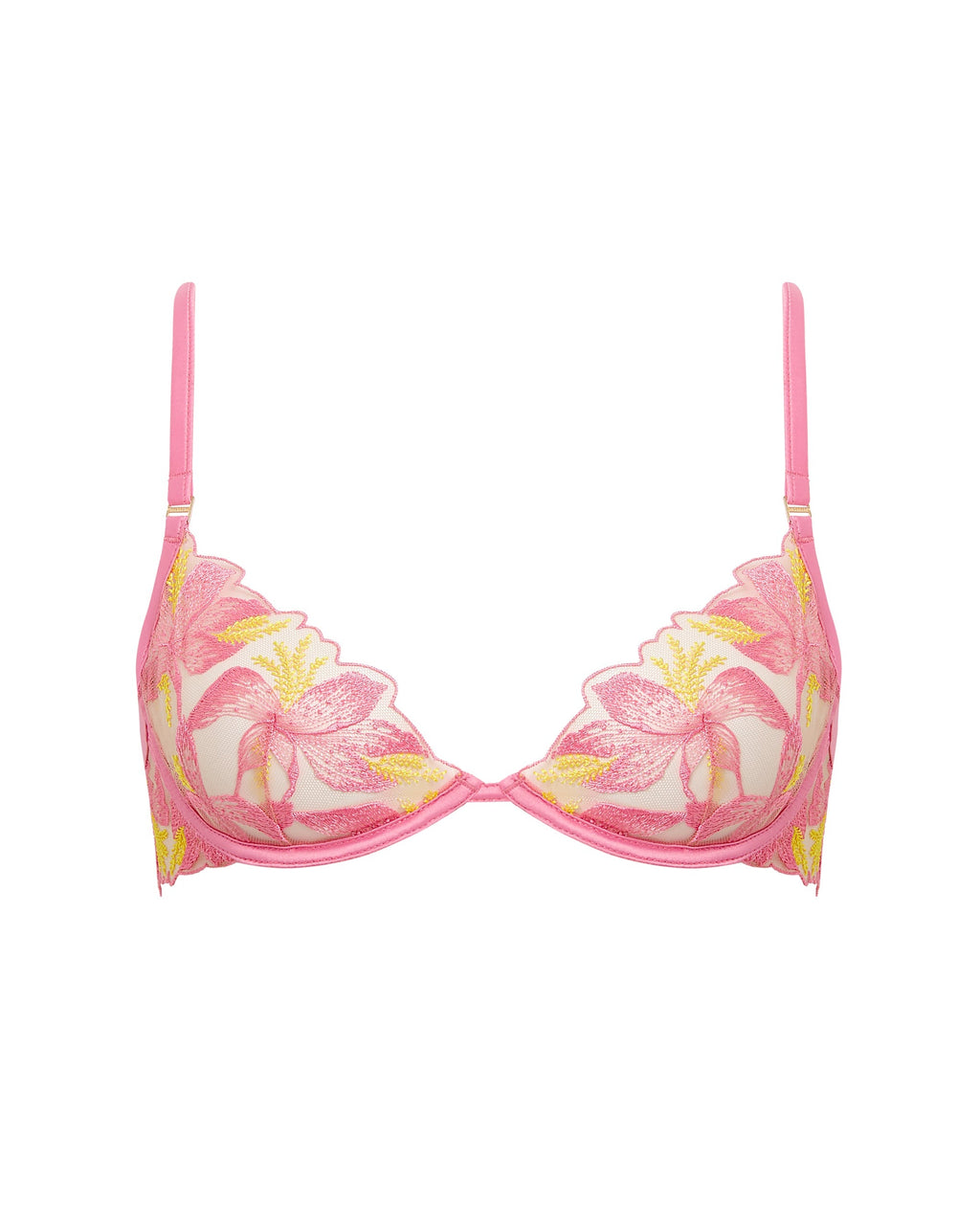 Soutien-gorge Patrice Rose/Jaune/Transparent