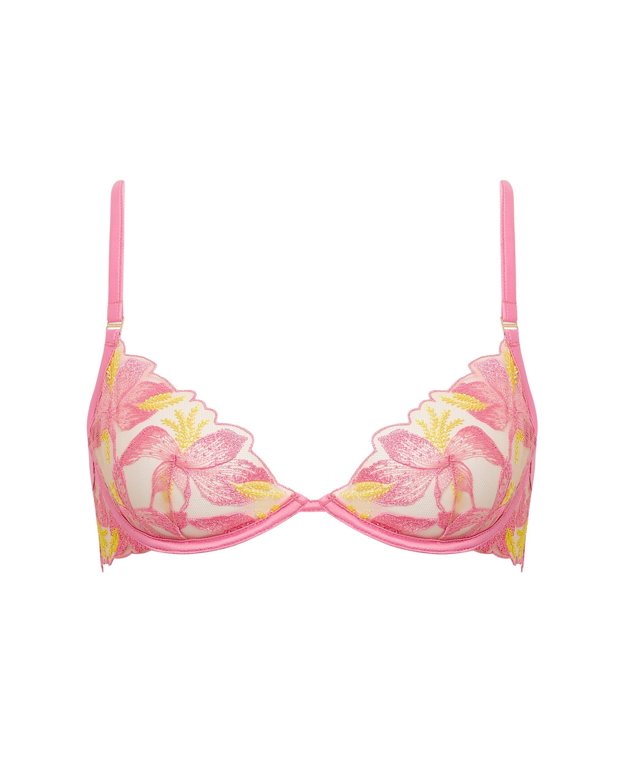 Soutien-gorge Patrice Rose/Jaune/Transparent