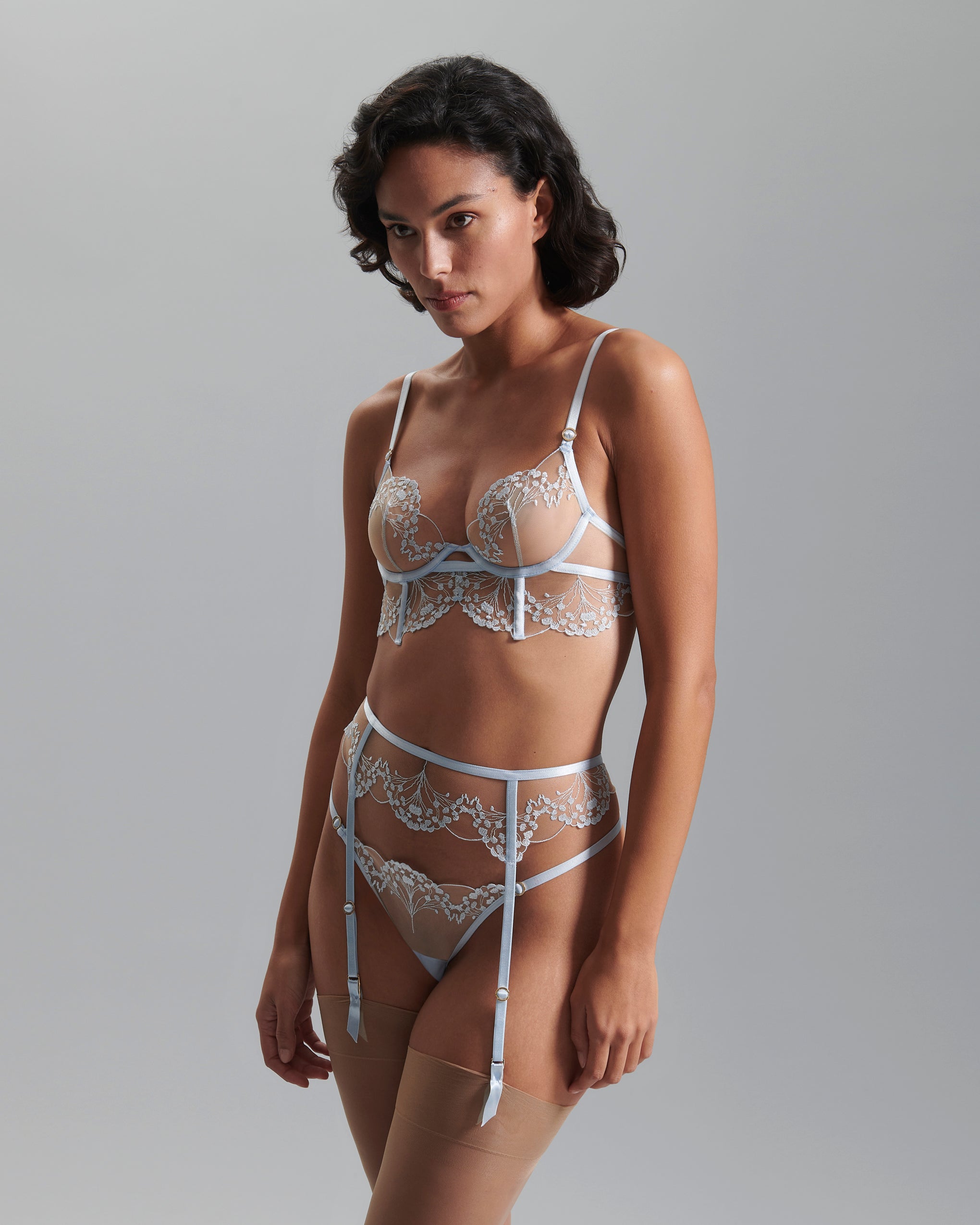 Soutien-gorge avec armatures Marisa Bleu Eau Glacée/Transparent