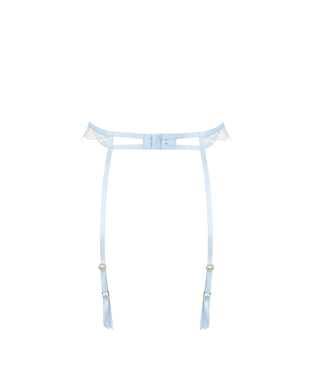 Porte-jarretelles Marisa Bleu Eau Glacée/Transparent