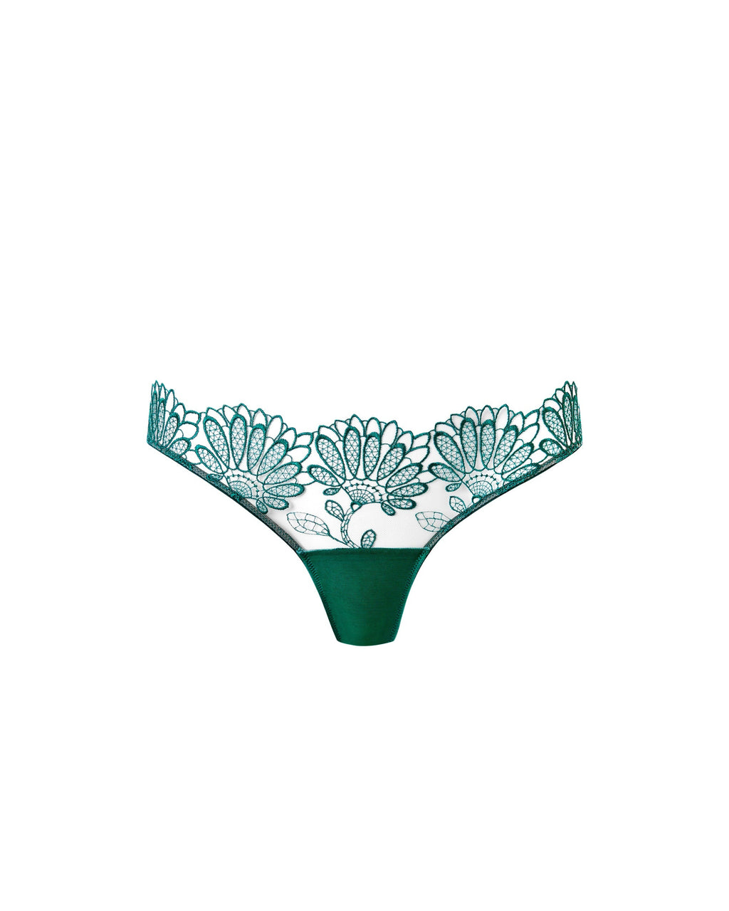 Culotte Transparent Floral Amaris Vert