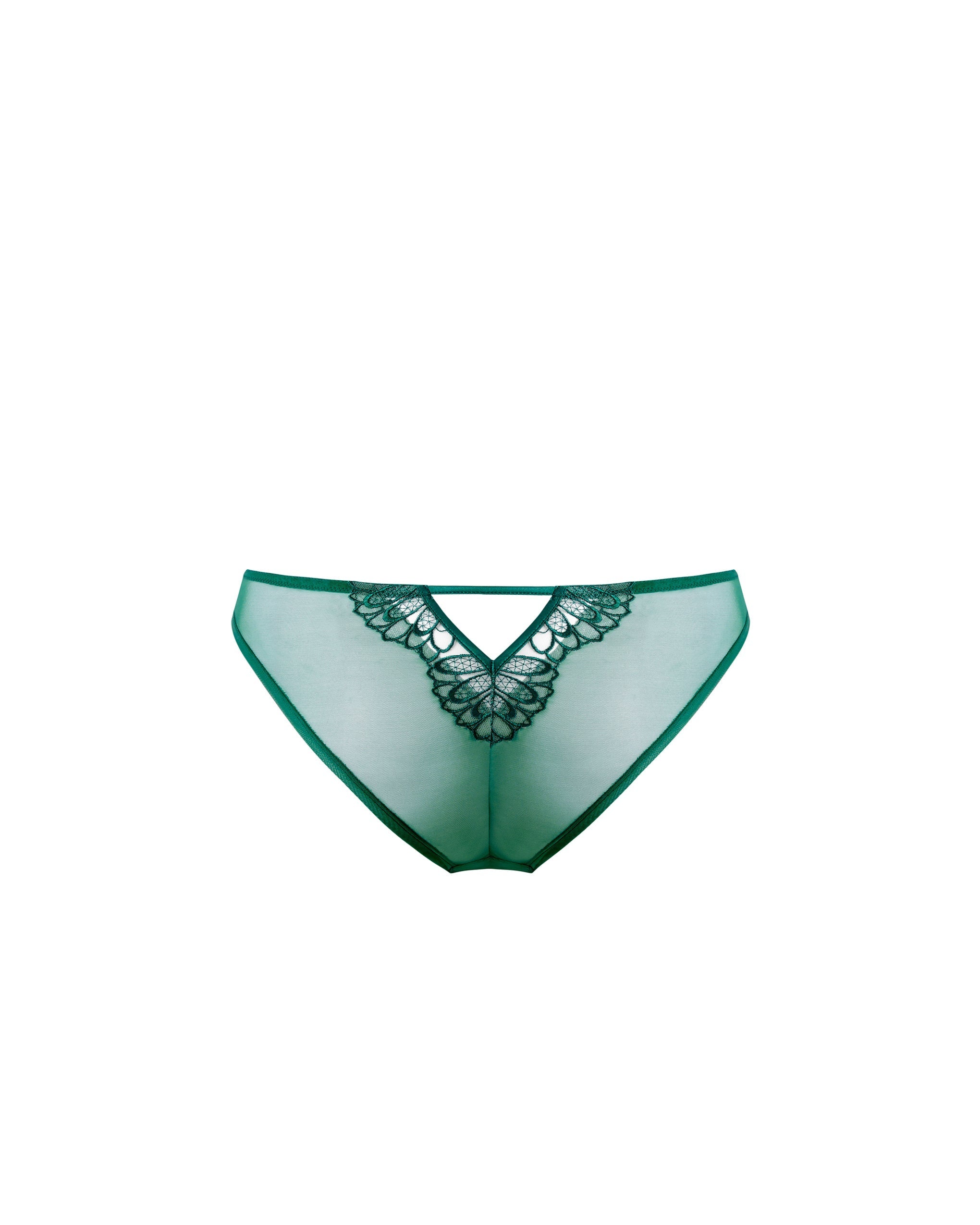 Culotte Transparent Floral Amaris Vert