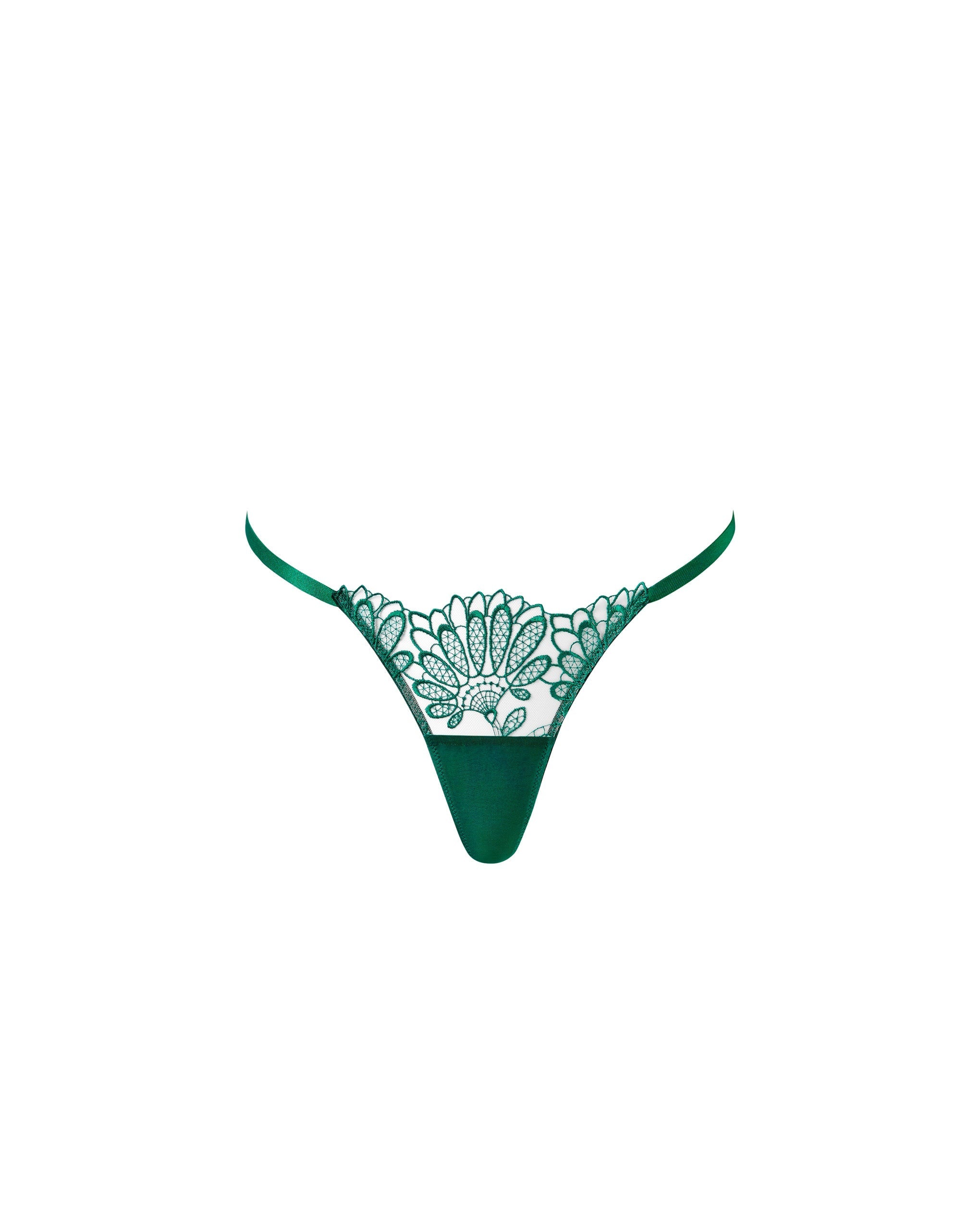 String Transparent Floral Amaris Vert