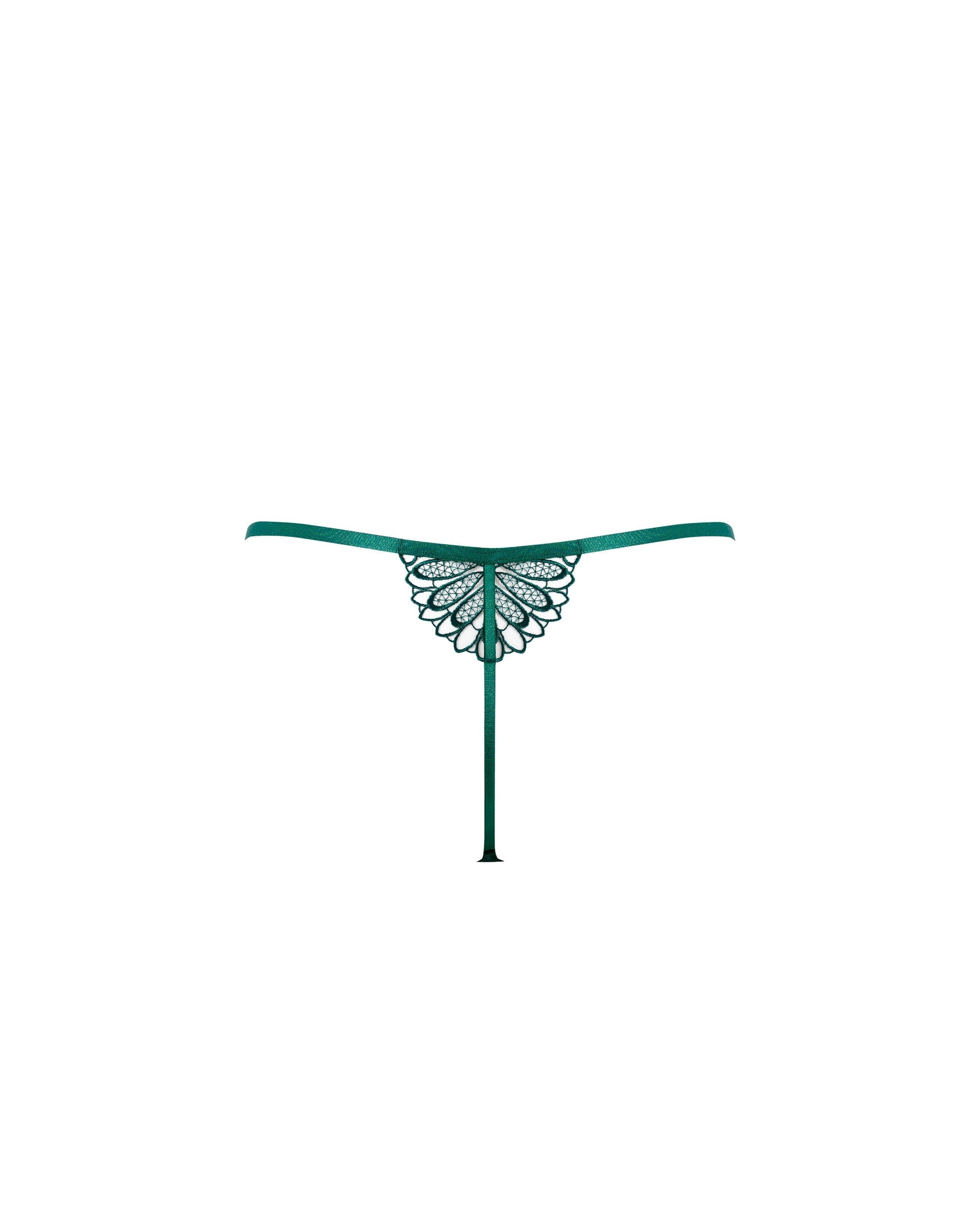 String Transparent Floral Amaris Vert