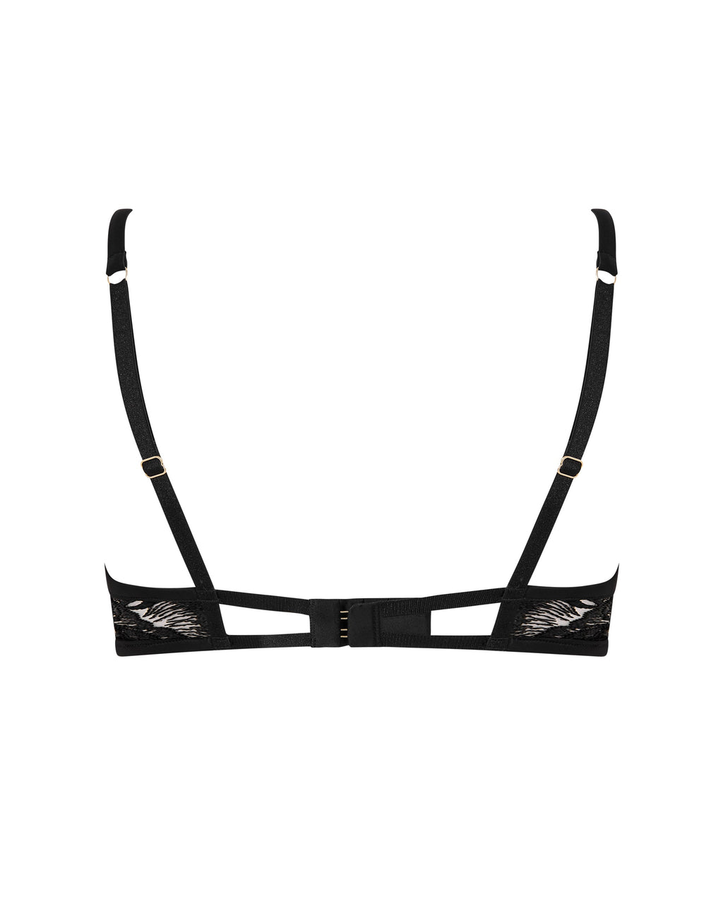 Soutien-gorge Morelle Brodé Transparent Noir