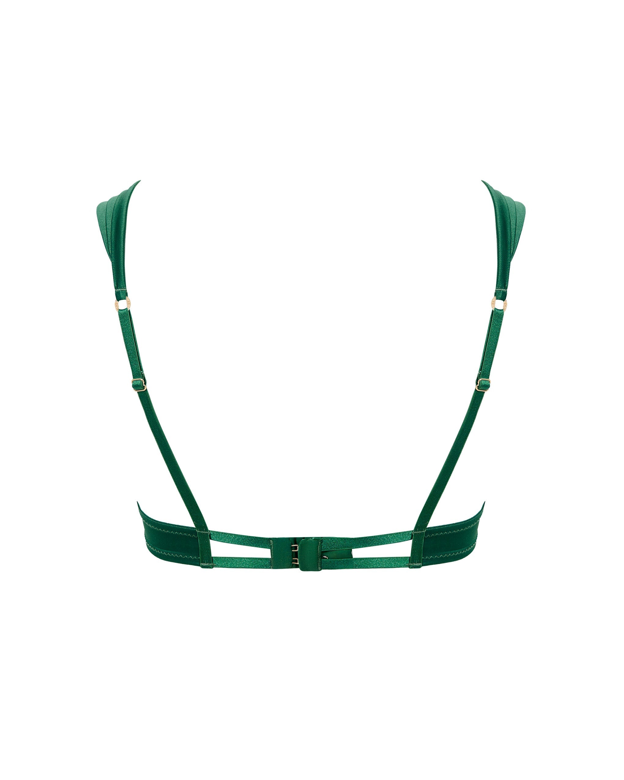Soutien-gorge Moulant en Satin Octavia Vert