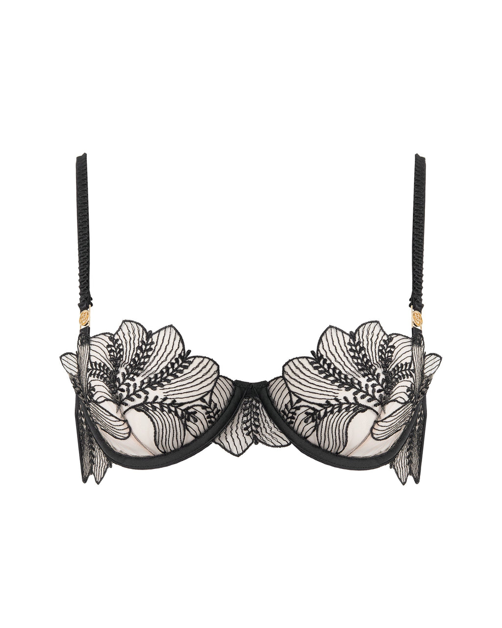 Soutien-gorge Sadiya Brodé Noir