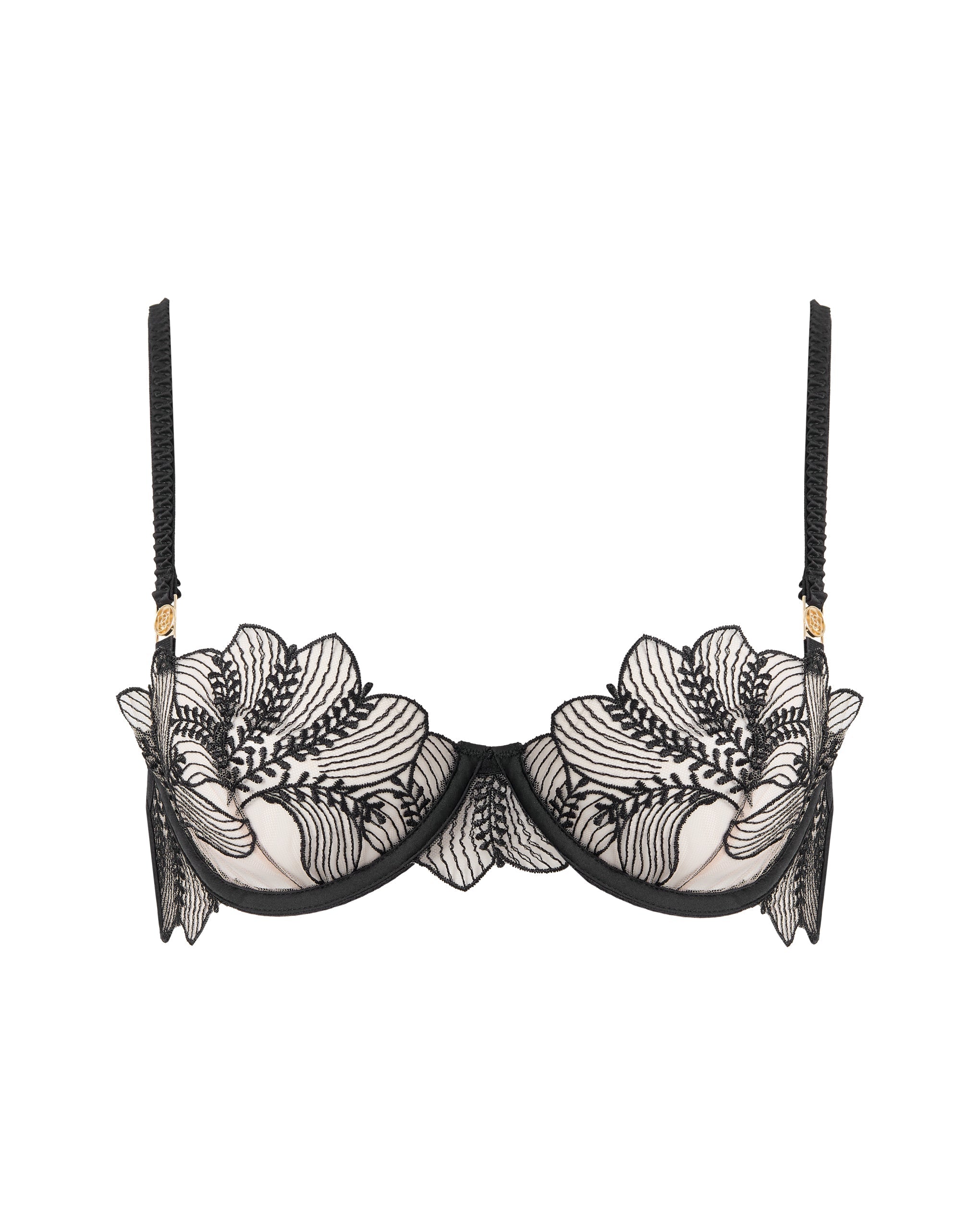 Soutien-gorge Sadiya Brodé Noir