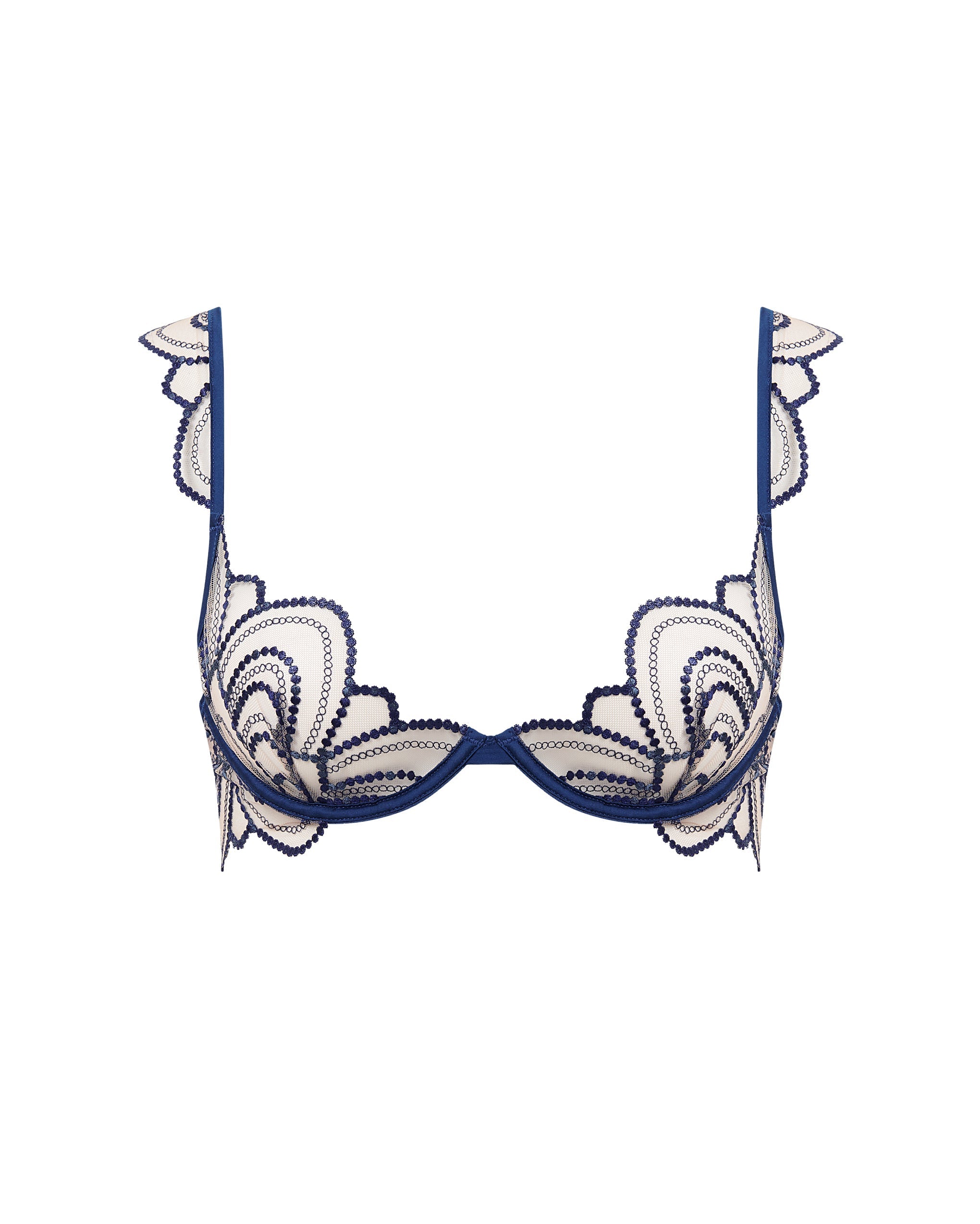 Soutien-gorge Soraya Brodé Transparent Bleu