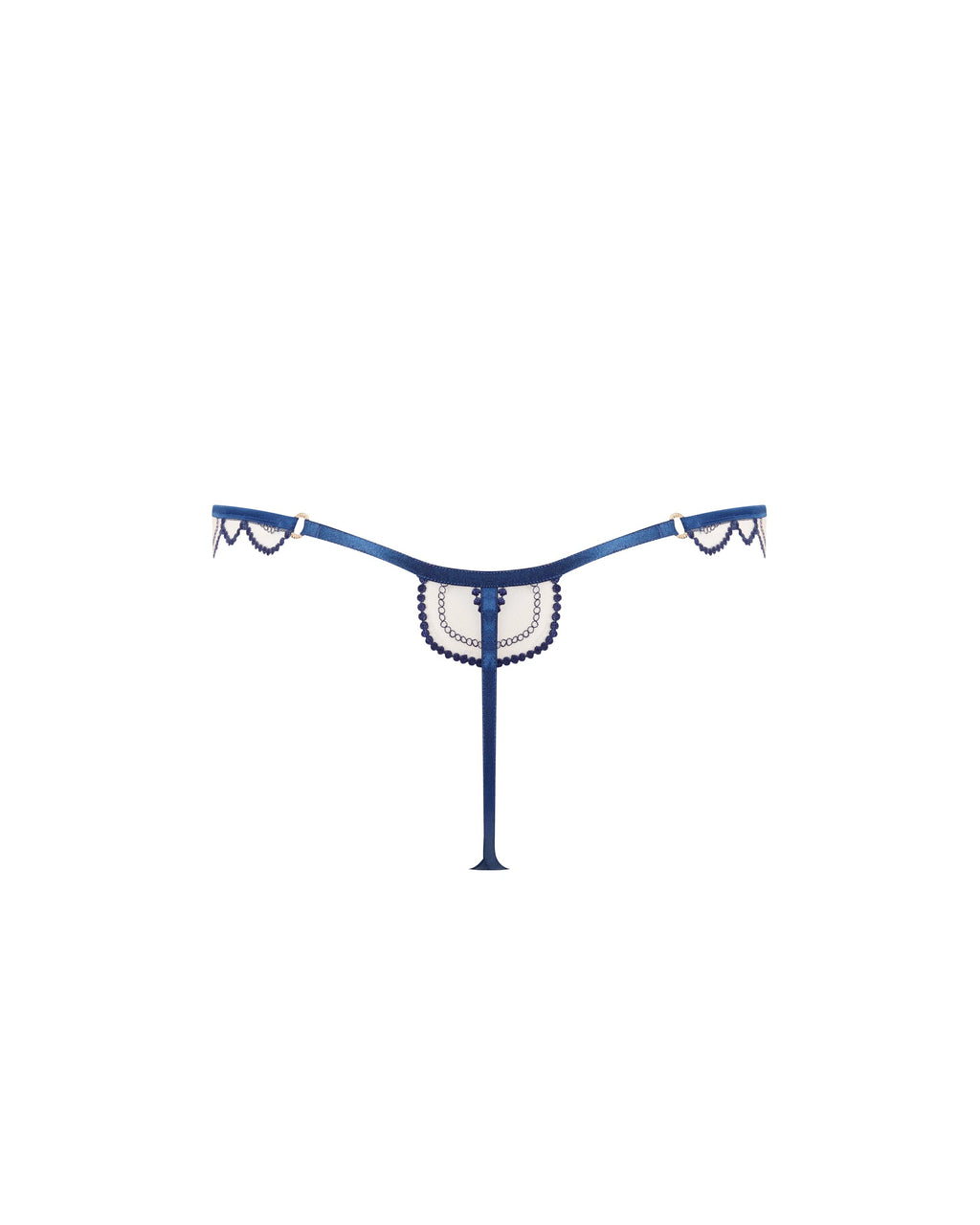 String Soraya Brodé Transparent Bleu