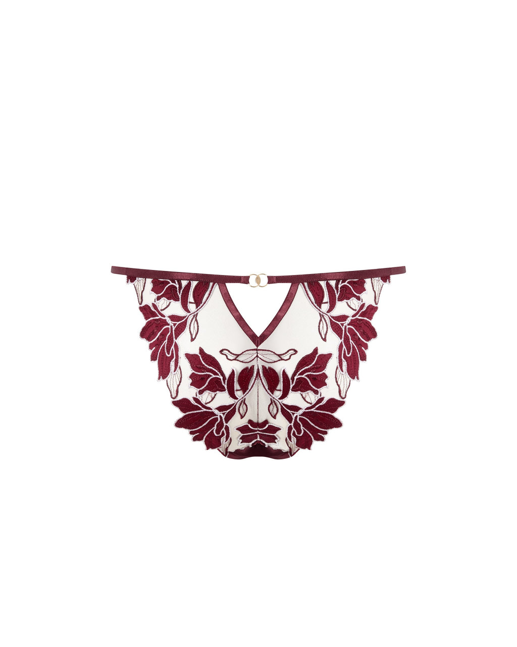 Culotte Brodé Floral Geneva Cerise