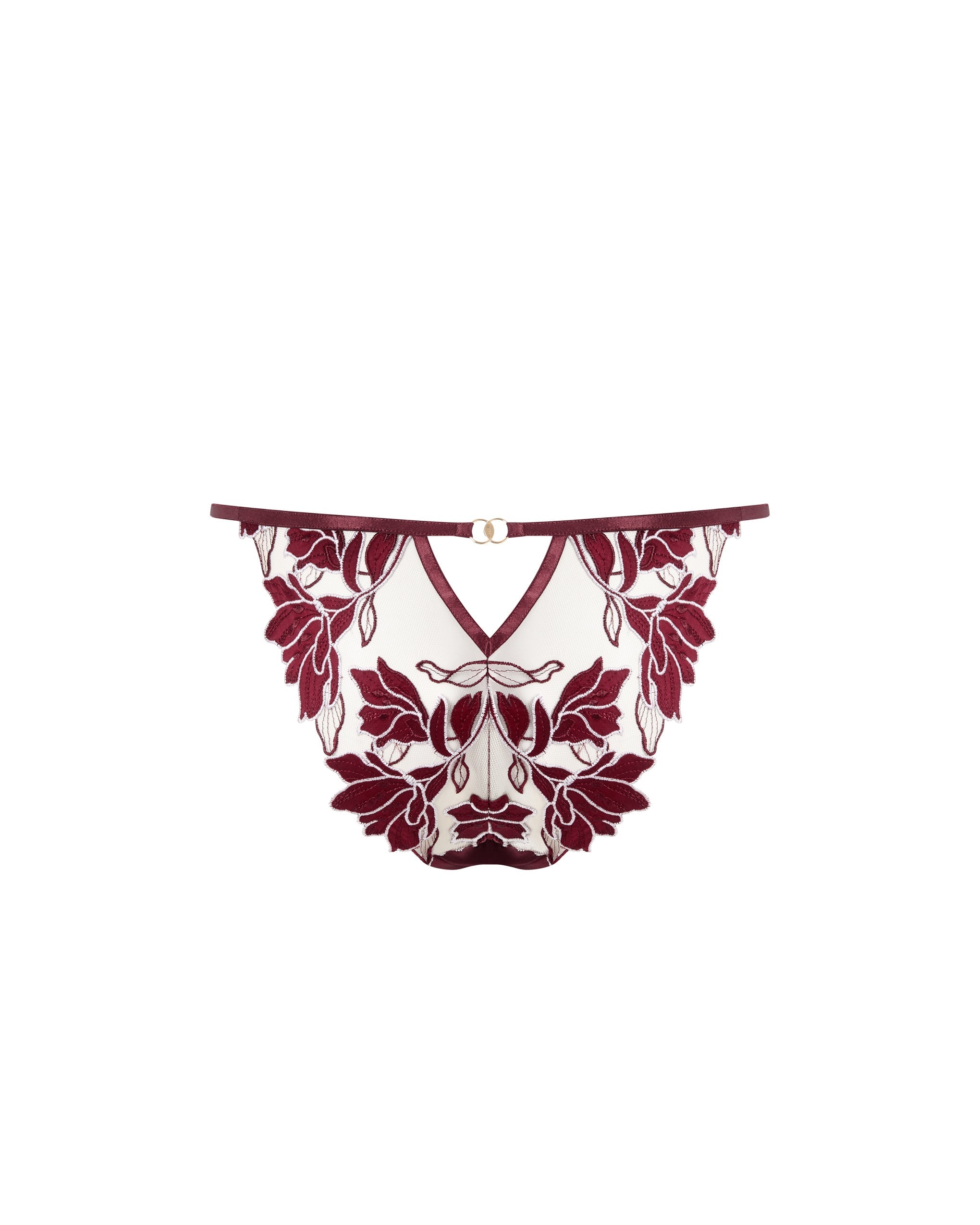 Culotte Brodé Floral Geneva Cerise