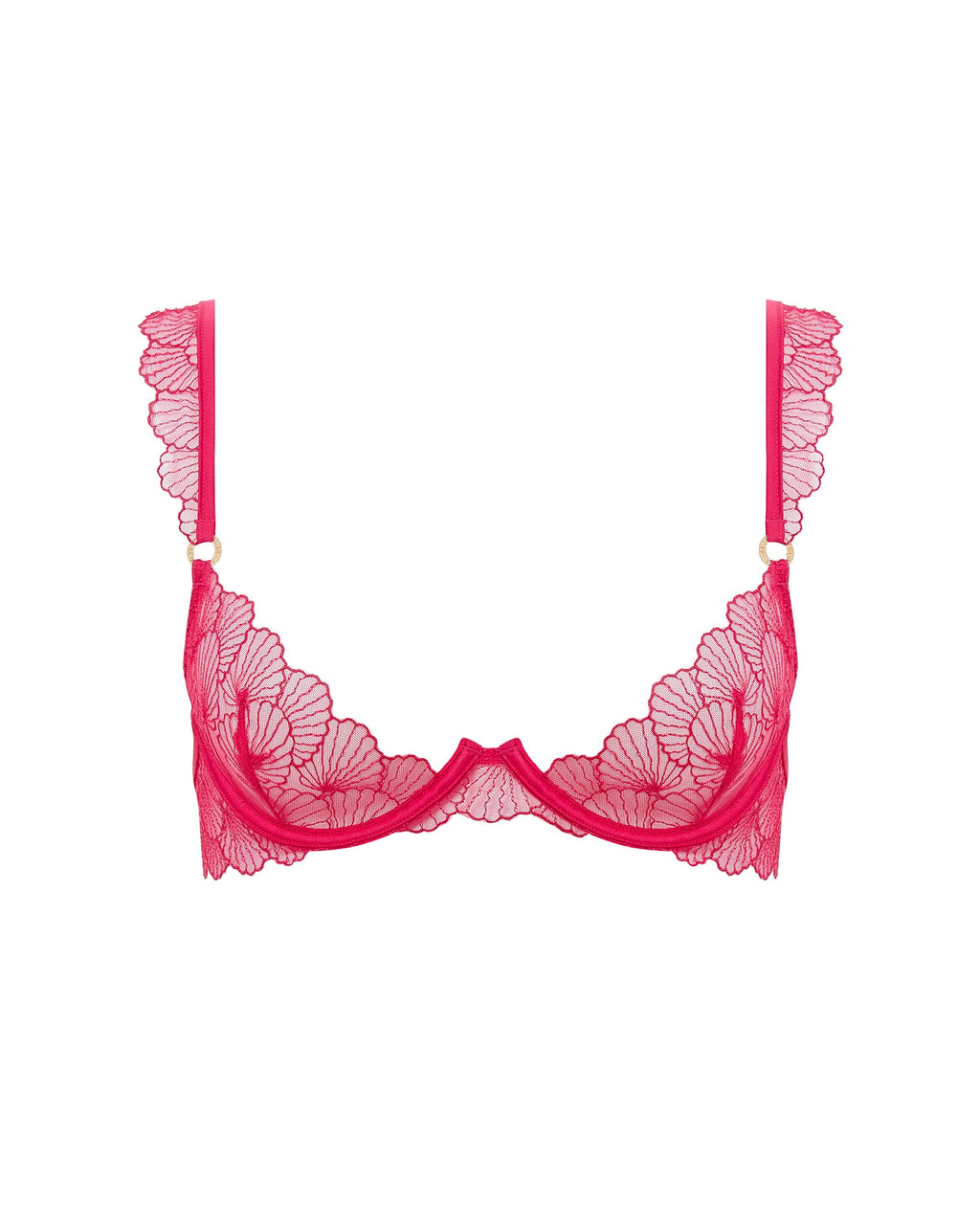 Soutien-gorge Vermont Brodé Transparent Rose